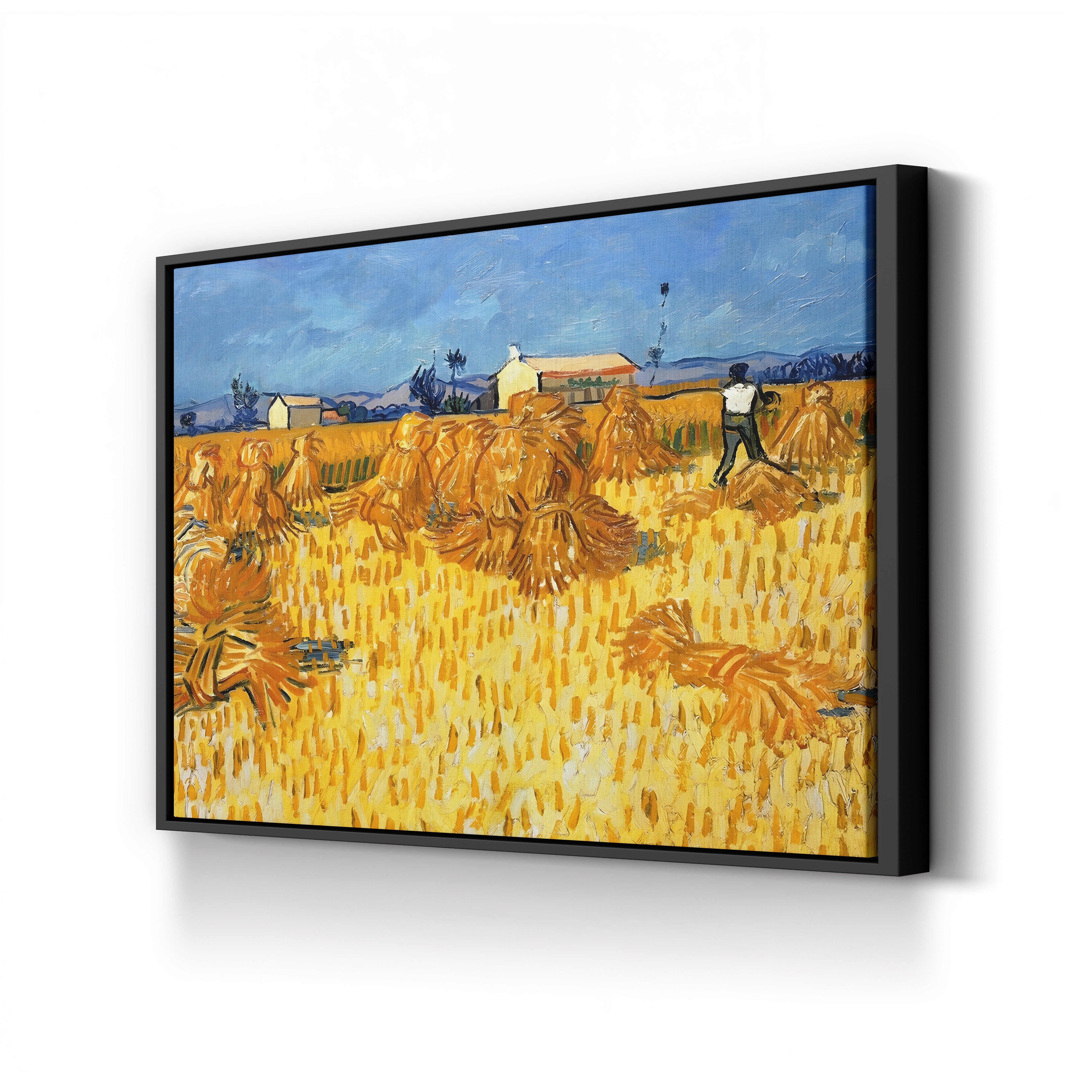 Harvest in Provence, June 1888 – Vincent van Gogh Wall Art | Post-Impressionist Landscape Canvas Print