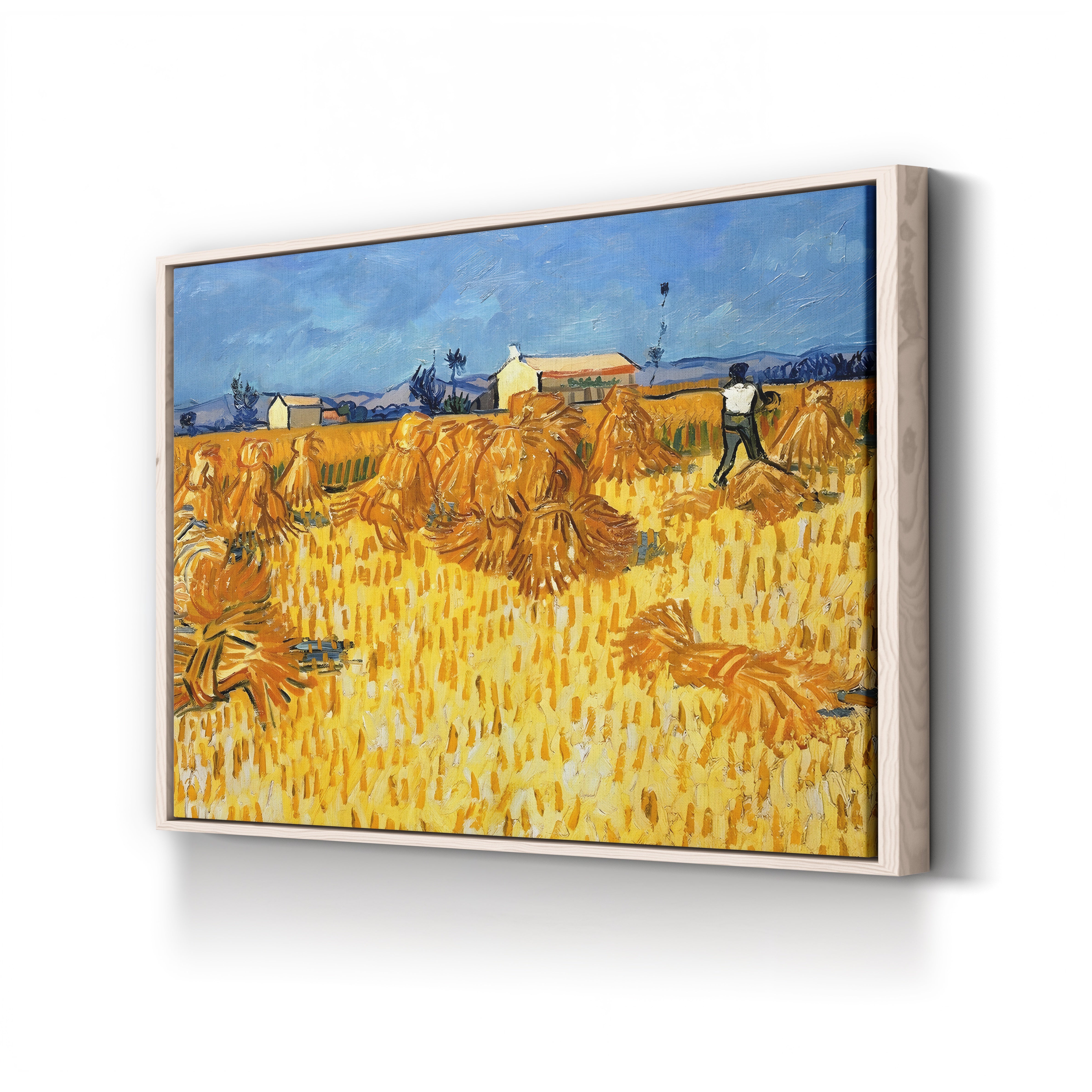Harvest in Provence, June 1888 – Vincent van Gogh Wall Art | Post-Impressionist Landscape Canvas Print