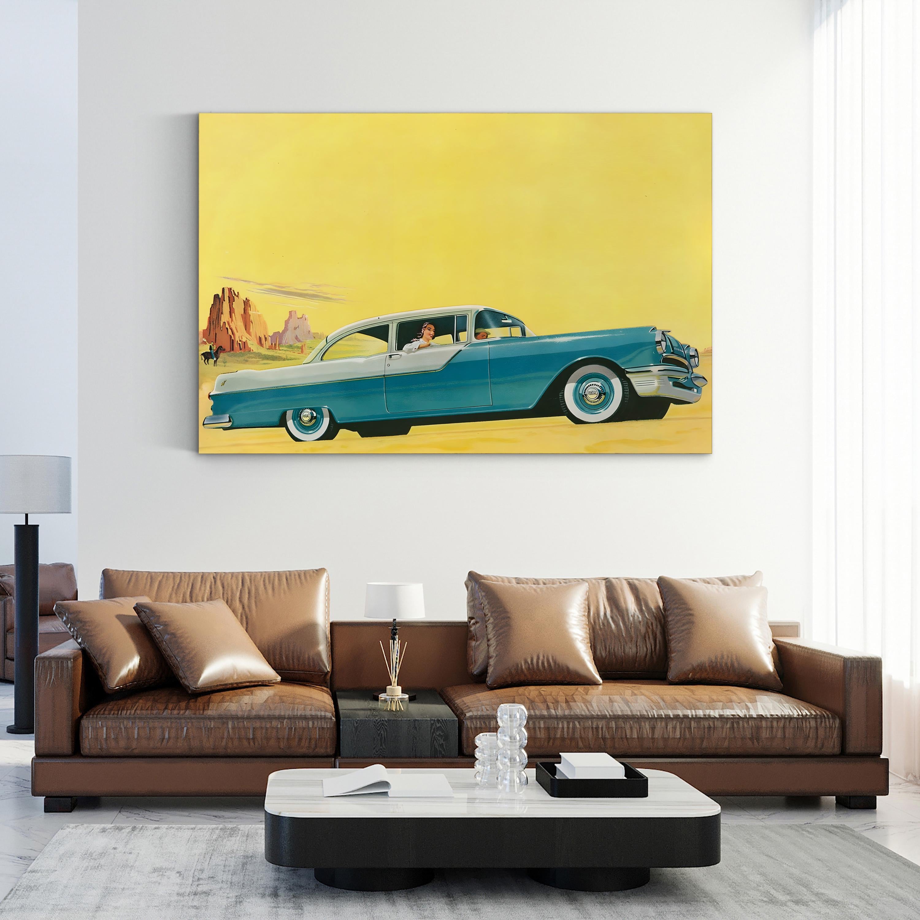 1950s Classic Car – Vintage Photography Wall Art | Retro Automotive Canvas Print