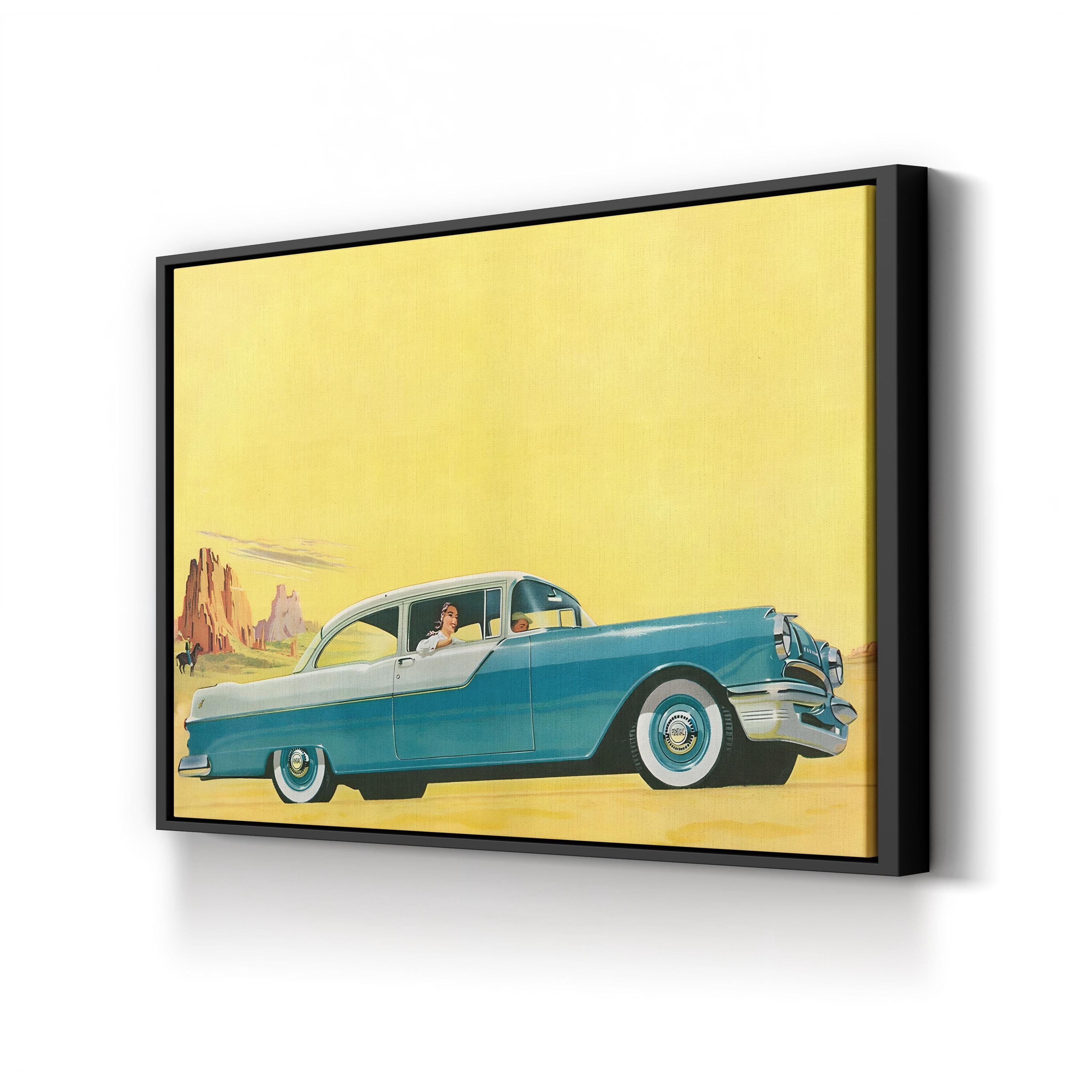 1950s Classic Car – Vintage Photography Wall Art | Retro Automotive Canvas Print