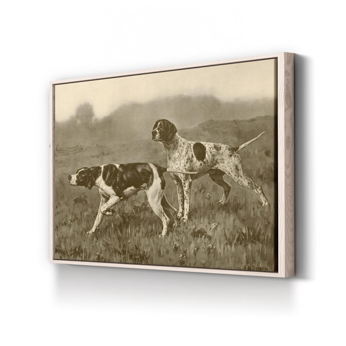 Double Point, by John Martin Tracy canvas print in Natural Frame Canvas