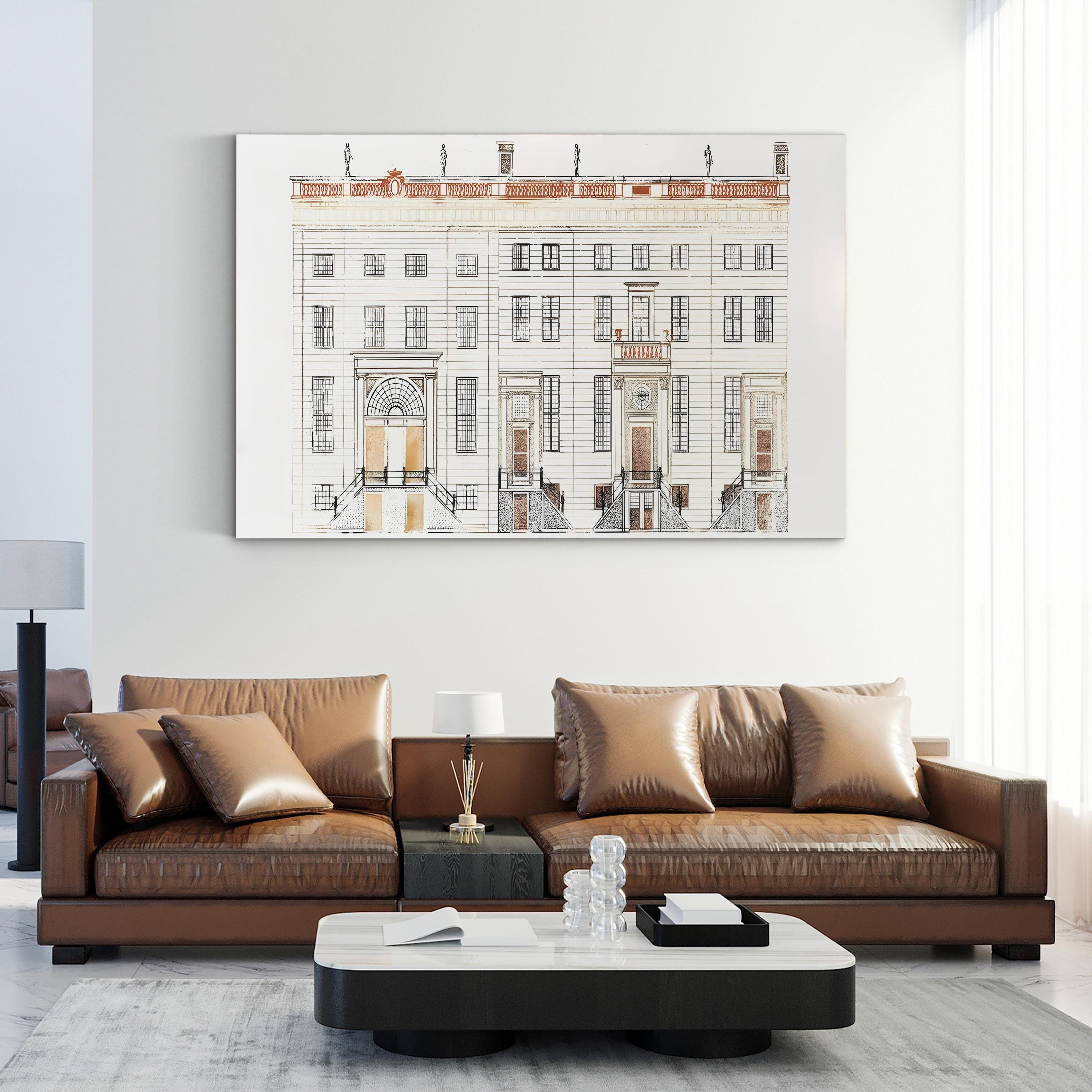 Amsterdam Canal Houses V Wall Art by Johan Teyler – Dutch Architectural Cityscape Print