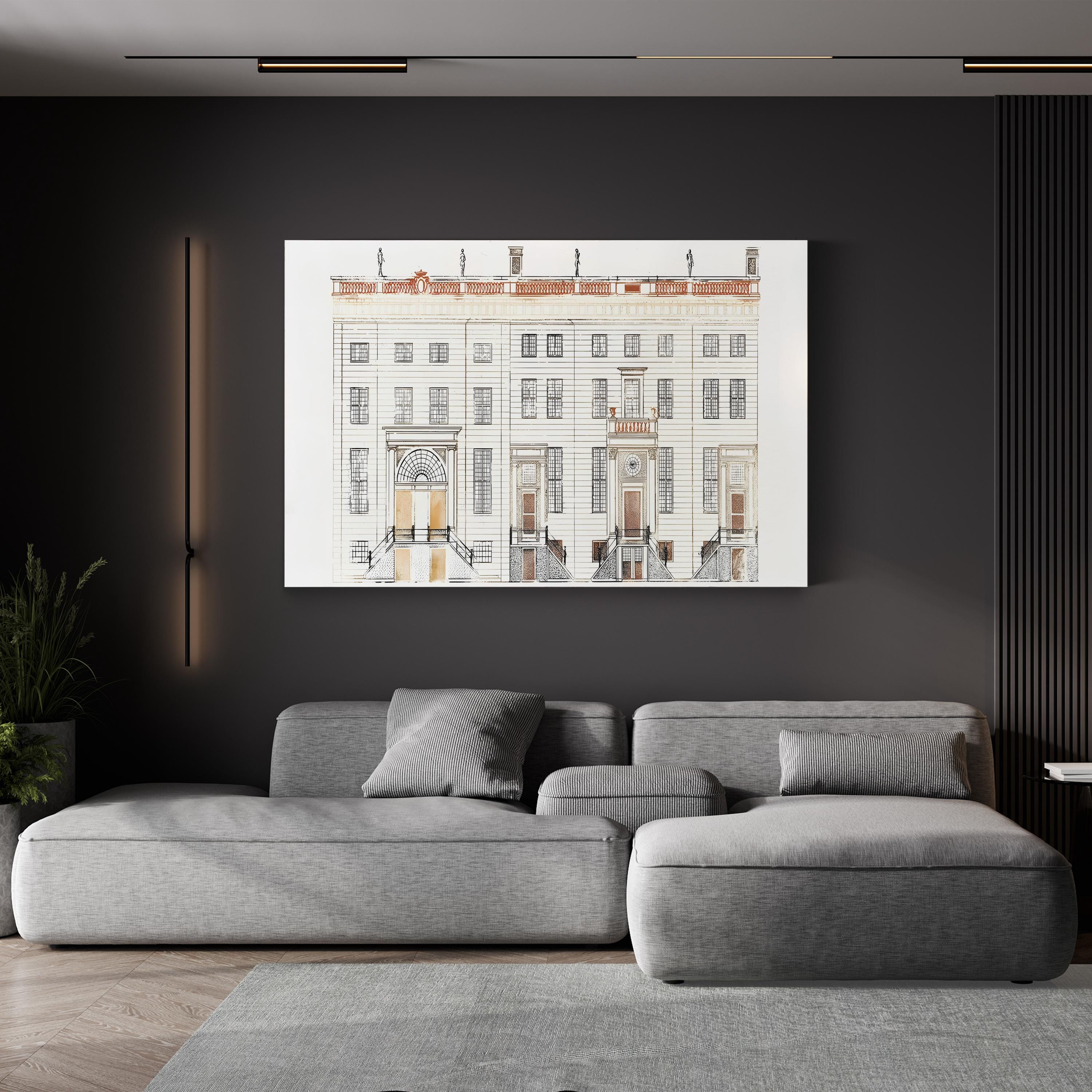 Amsterdam Canal Houses V Wall Art by Johan Teyler – Dutch Architectural Cityscape Print
