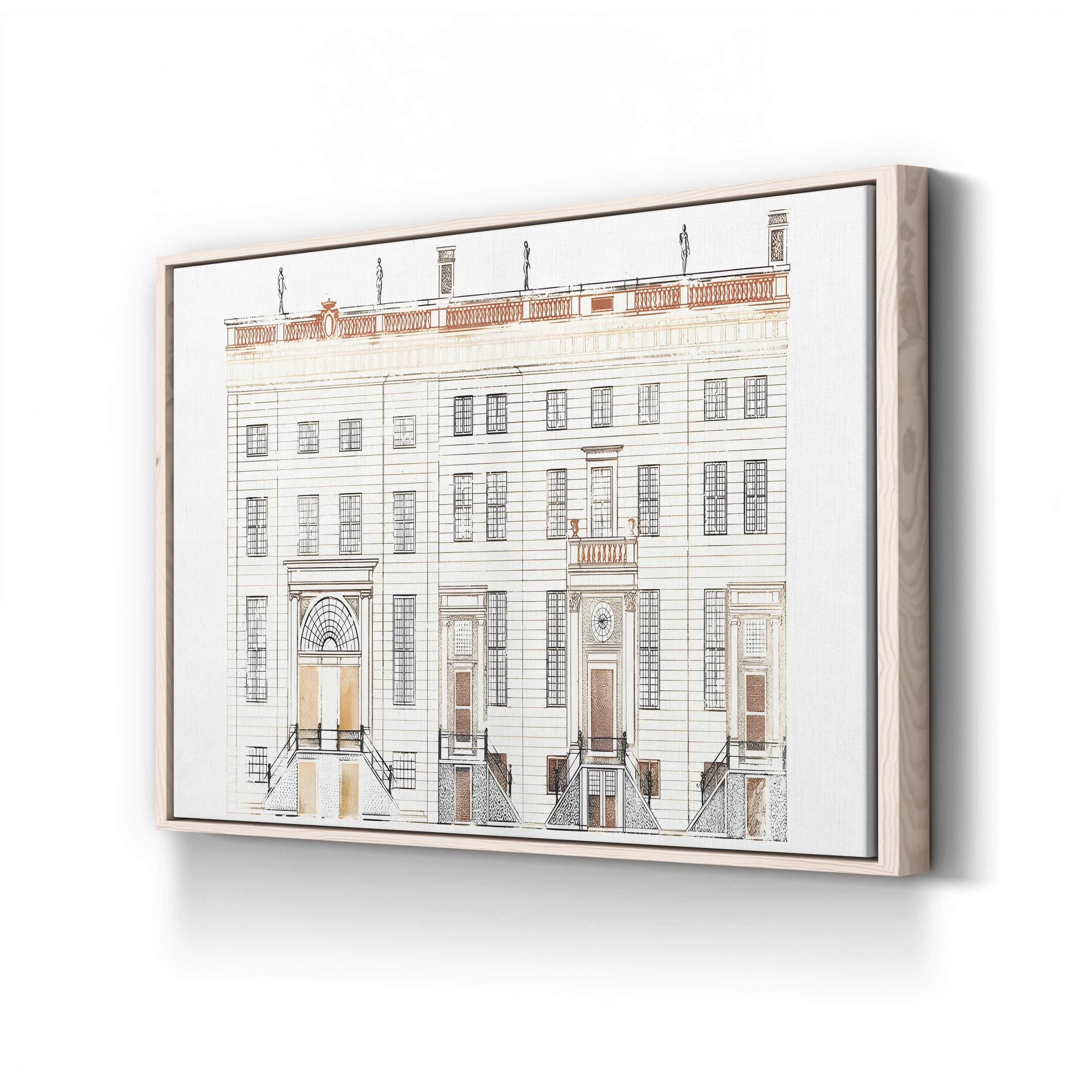 Amsterdam Canal Houses V Wall Art by Johan Teyler – Dutch Architectural Cityscape Print