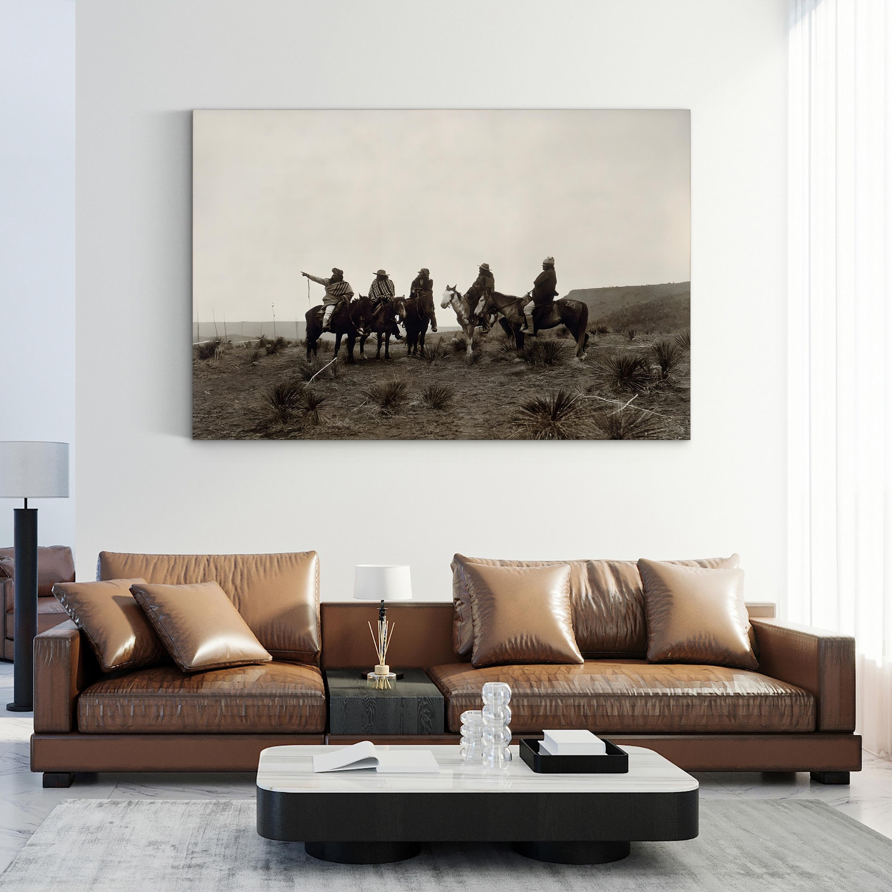 Vintage Apache Portrait Canvas Print: The Lost Trail, c.1903