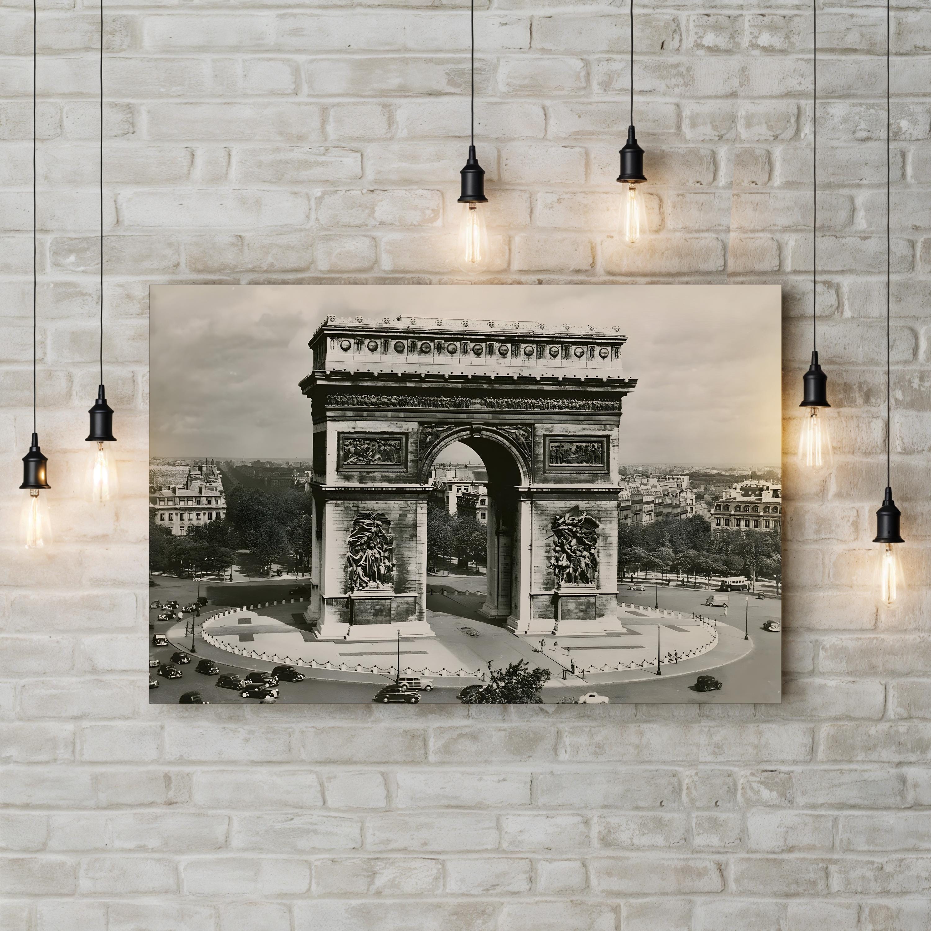 Arc de Triomphe Wall Art by Alan Paul – Vintage Paris Architectural Photograph