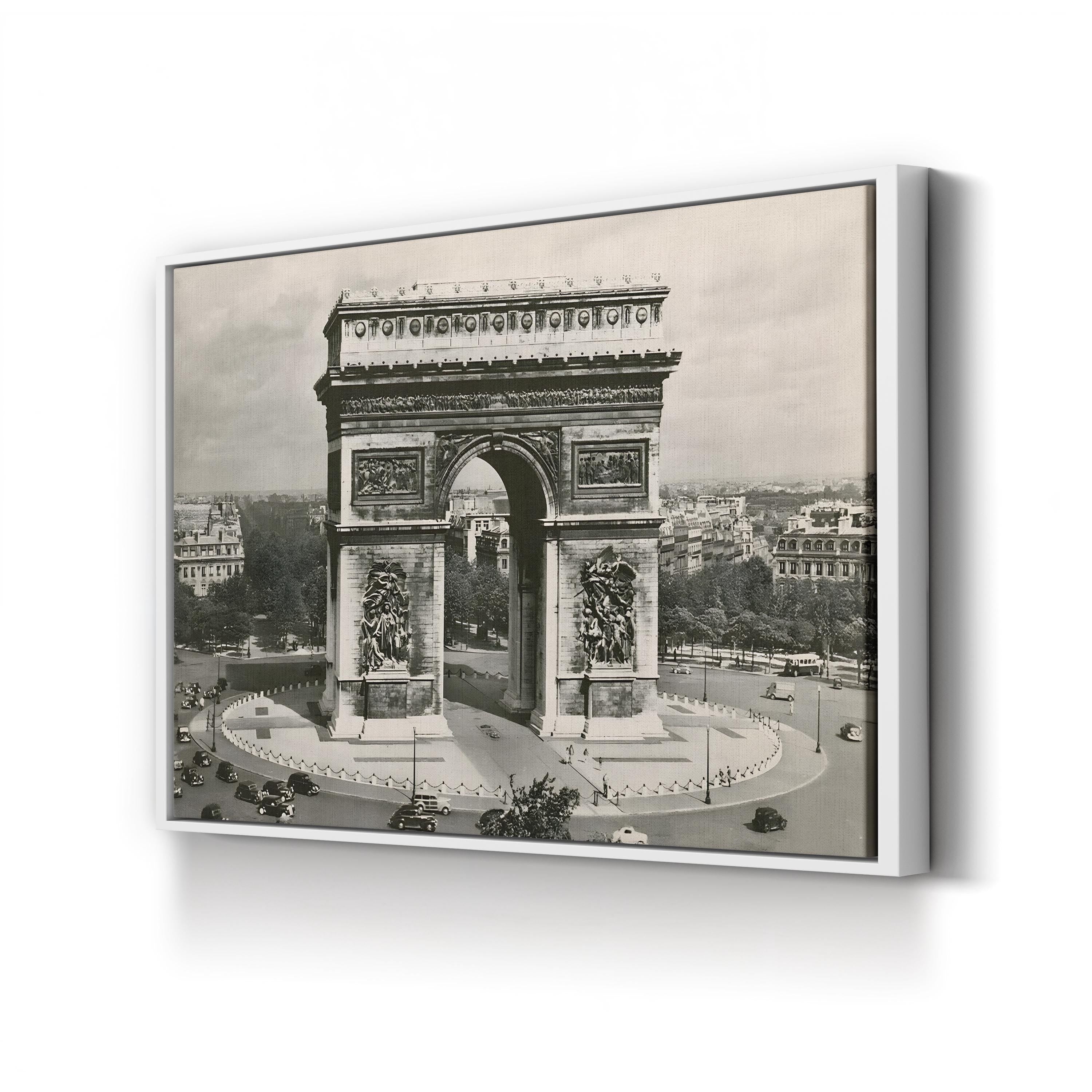 Arc de Triomphe Wall Art by Alan Paul – Vintage Paris Architectural Photograph