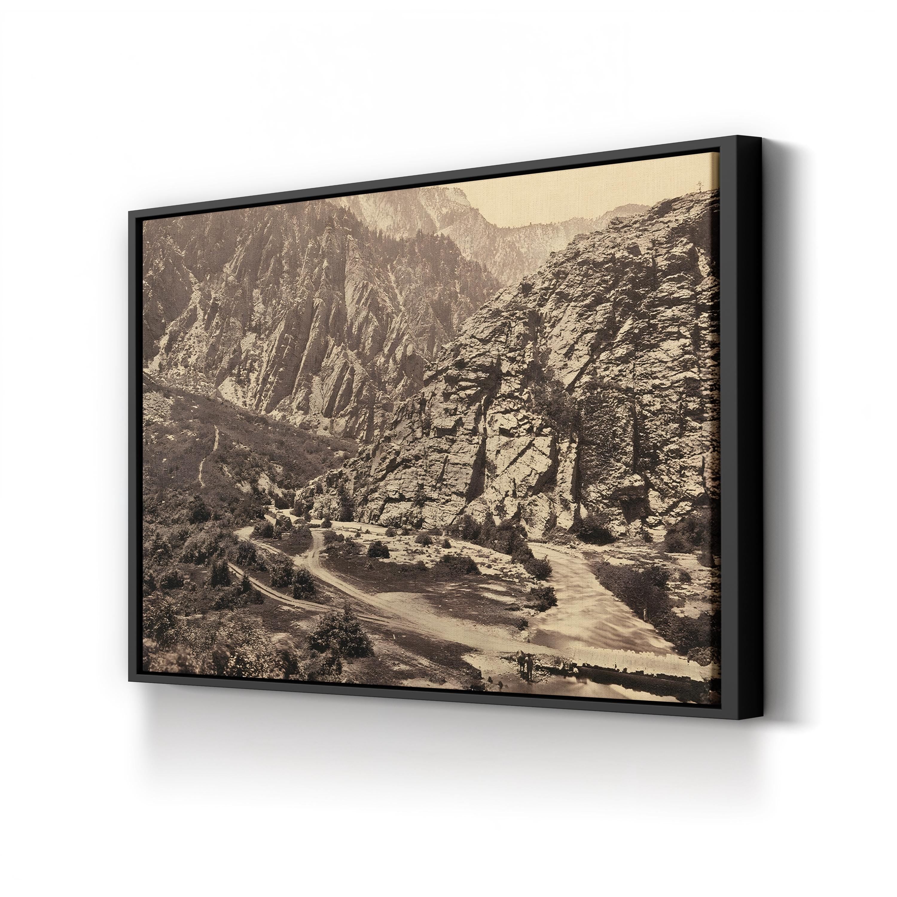 Big Cottonwood Canyon, Utah, 1869 Wall Art by Timothy O'Sullivan