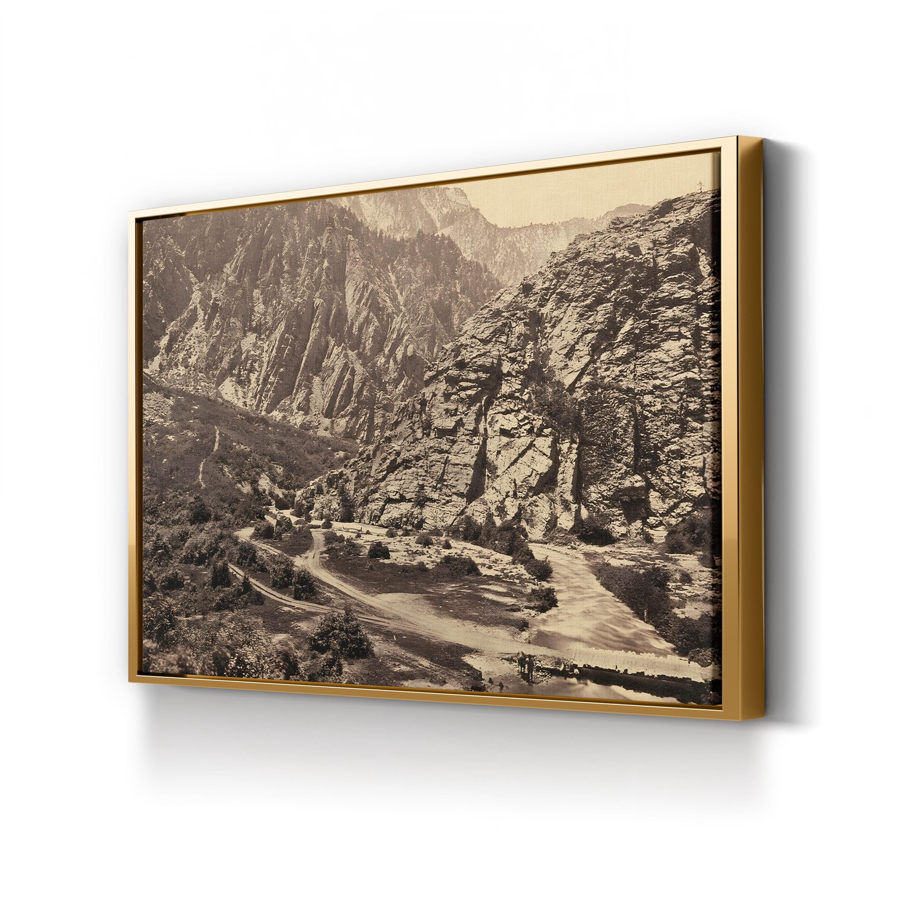Big Cottonwood Canyon, Utah, 1869 Wall Art by Timothy O'Sullivan