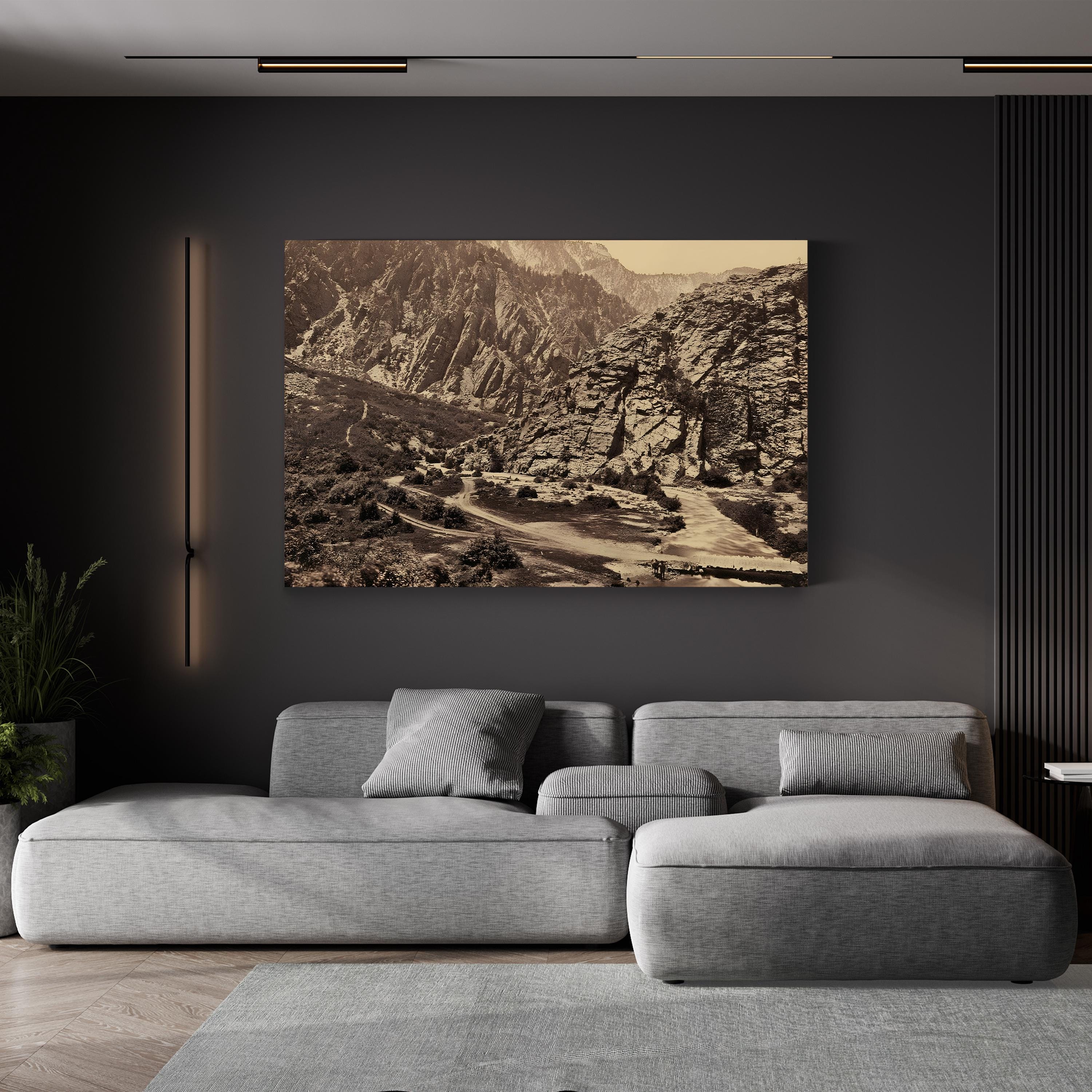 Big Cottonwood Canyon, Utah, 1869 Wall Art by Timothy O'Sullivan
