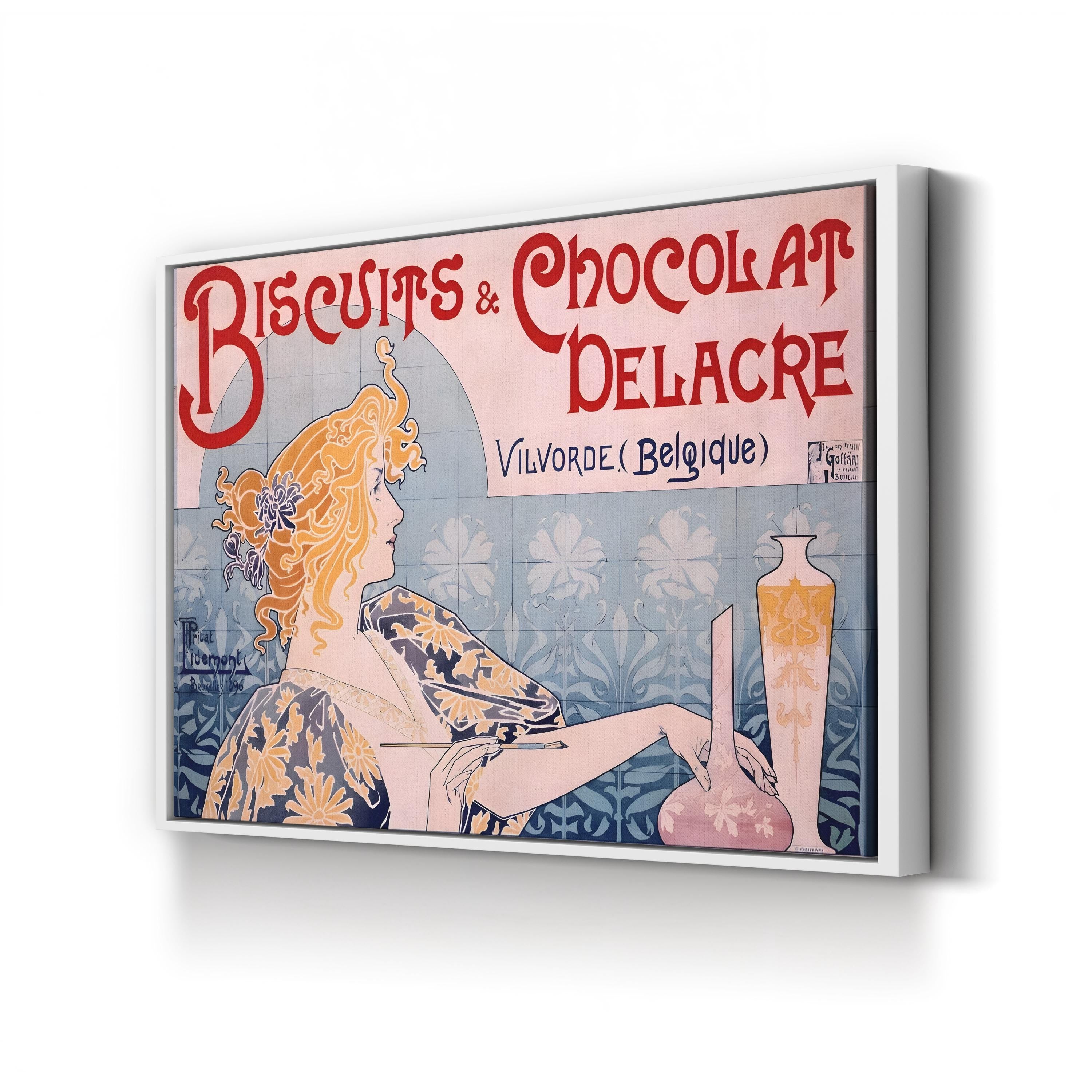 Biscuits & Chocolate Delacre Poster, Archivea Art Nouveau Wall Art
