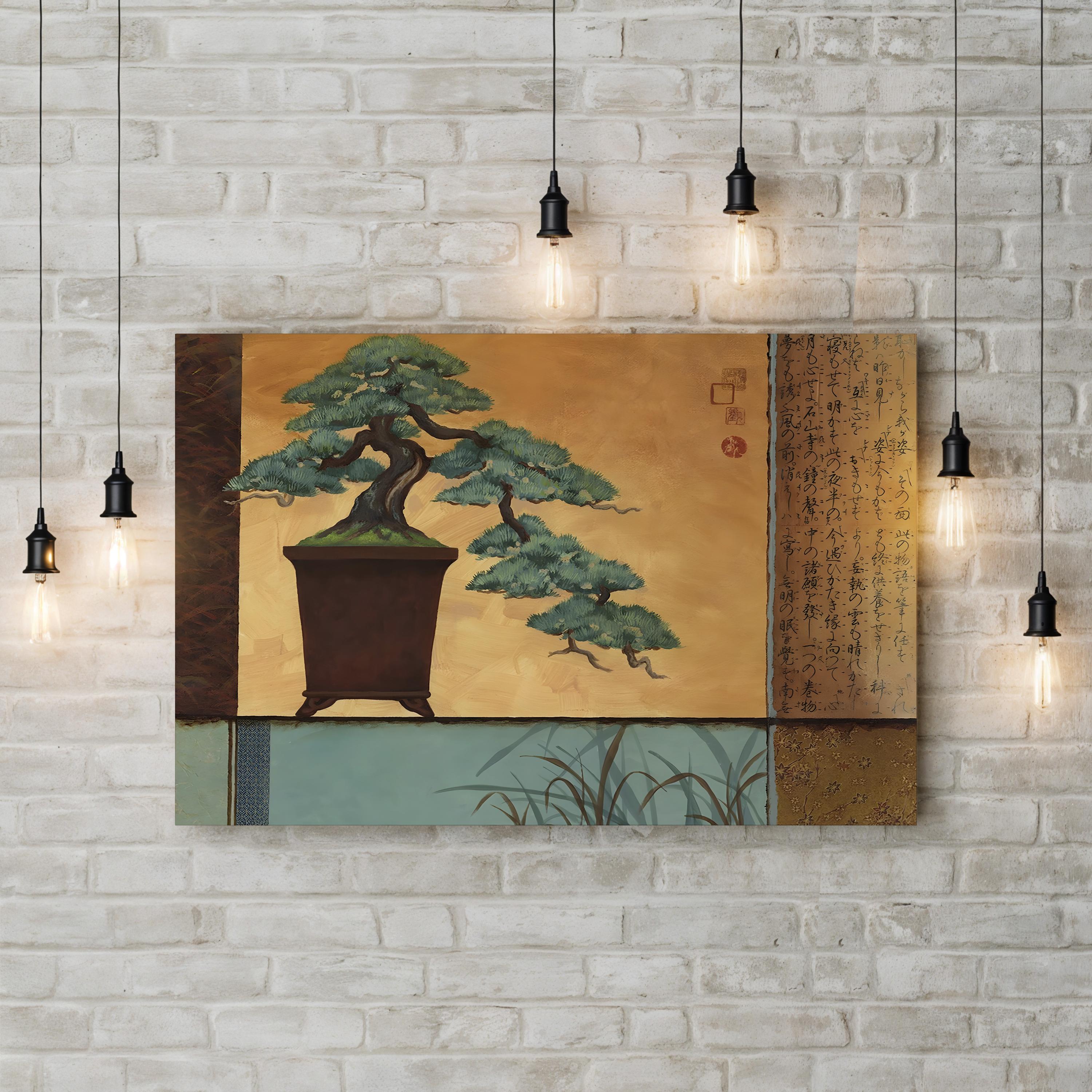 Bonsai Garden Wall Art by Adam Guan