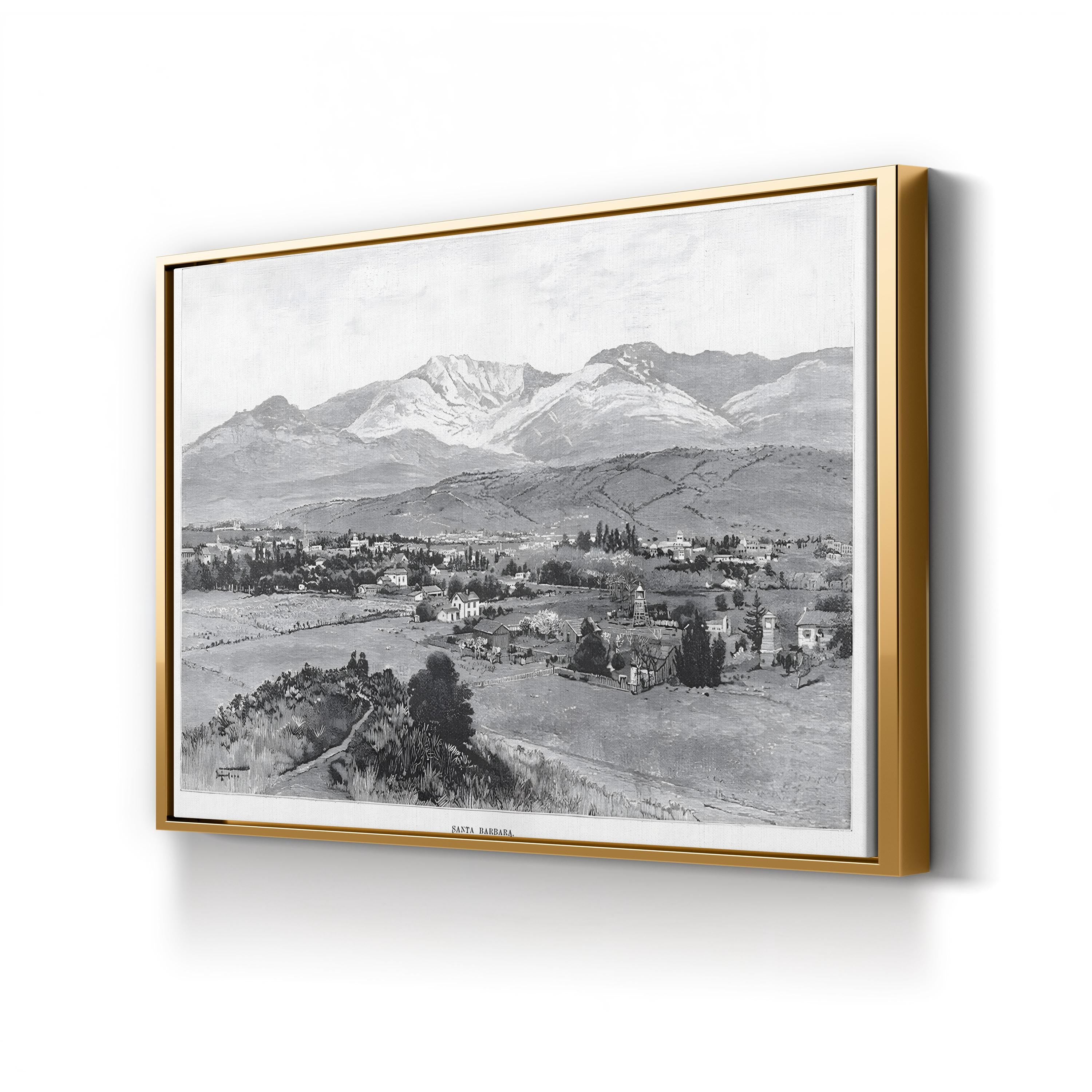 Santa Barbara Coast, c.1900 – Vintage Photography Wall Art | California Canvas Print