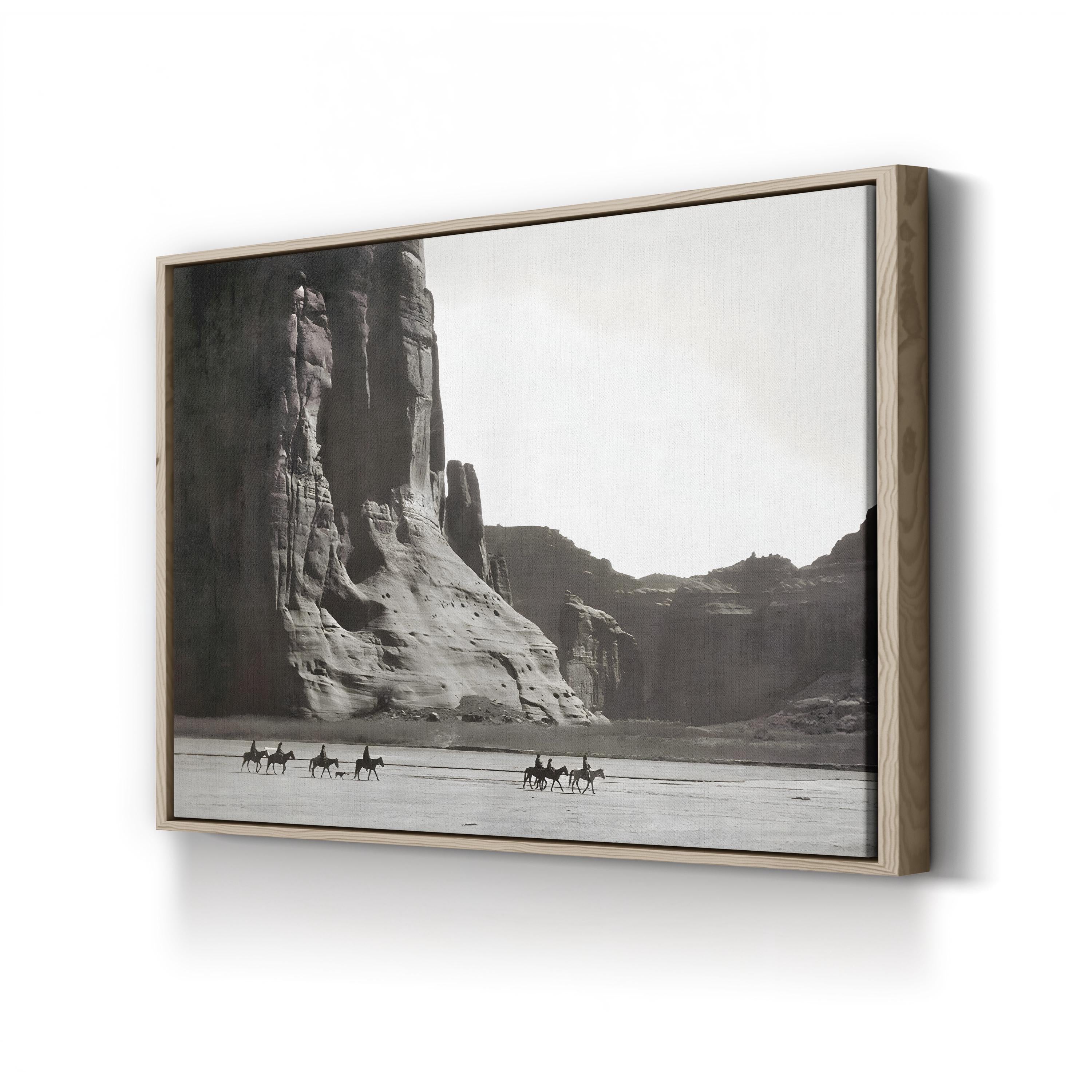 Canyon de Chelly, 1904 Wall Art – Black and White Western Landscape by Edward S. Curtis