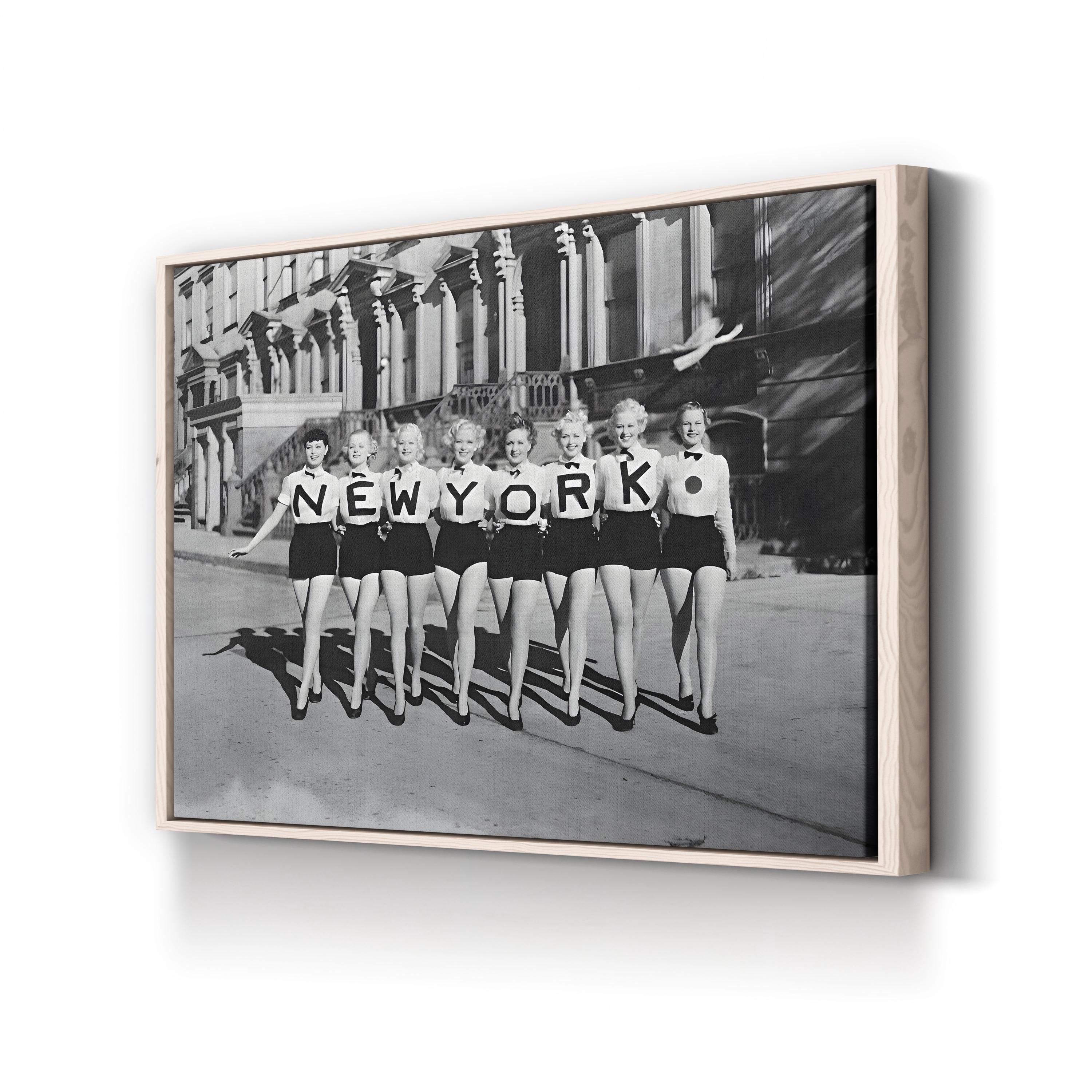 Broadway Chorus Line 'NEW YORK', 1940s – Vintage Photography Wall Art | NYC Theatre Canvas Print