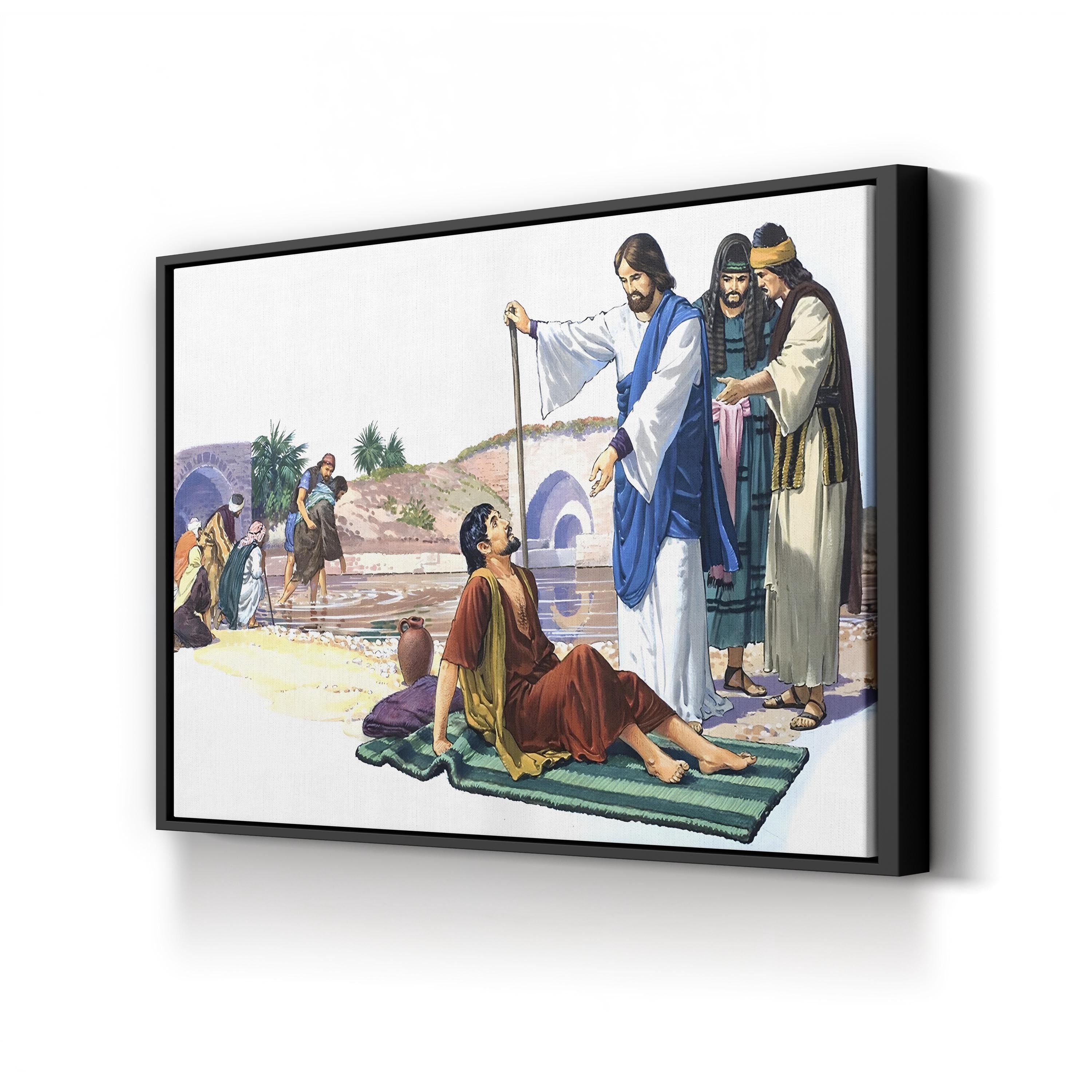 Christ Heals the Lame Wall Art by English School