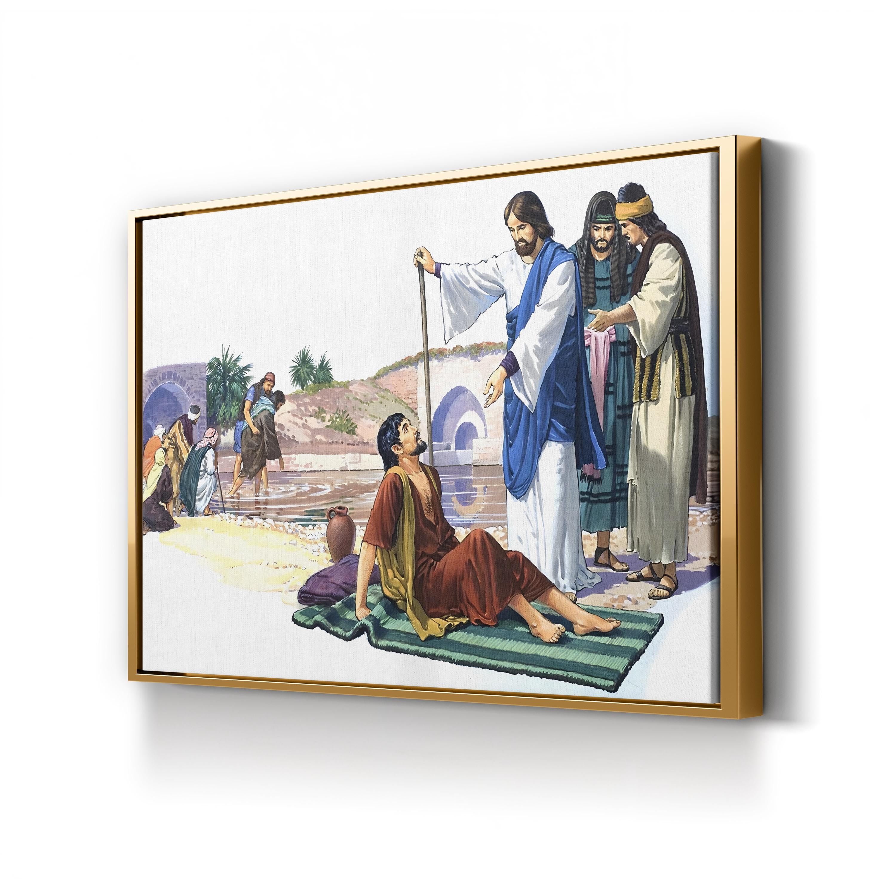 Christ Heals the Lame Wall Art by English School