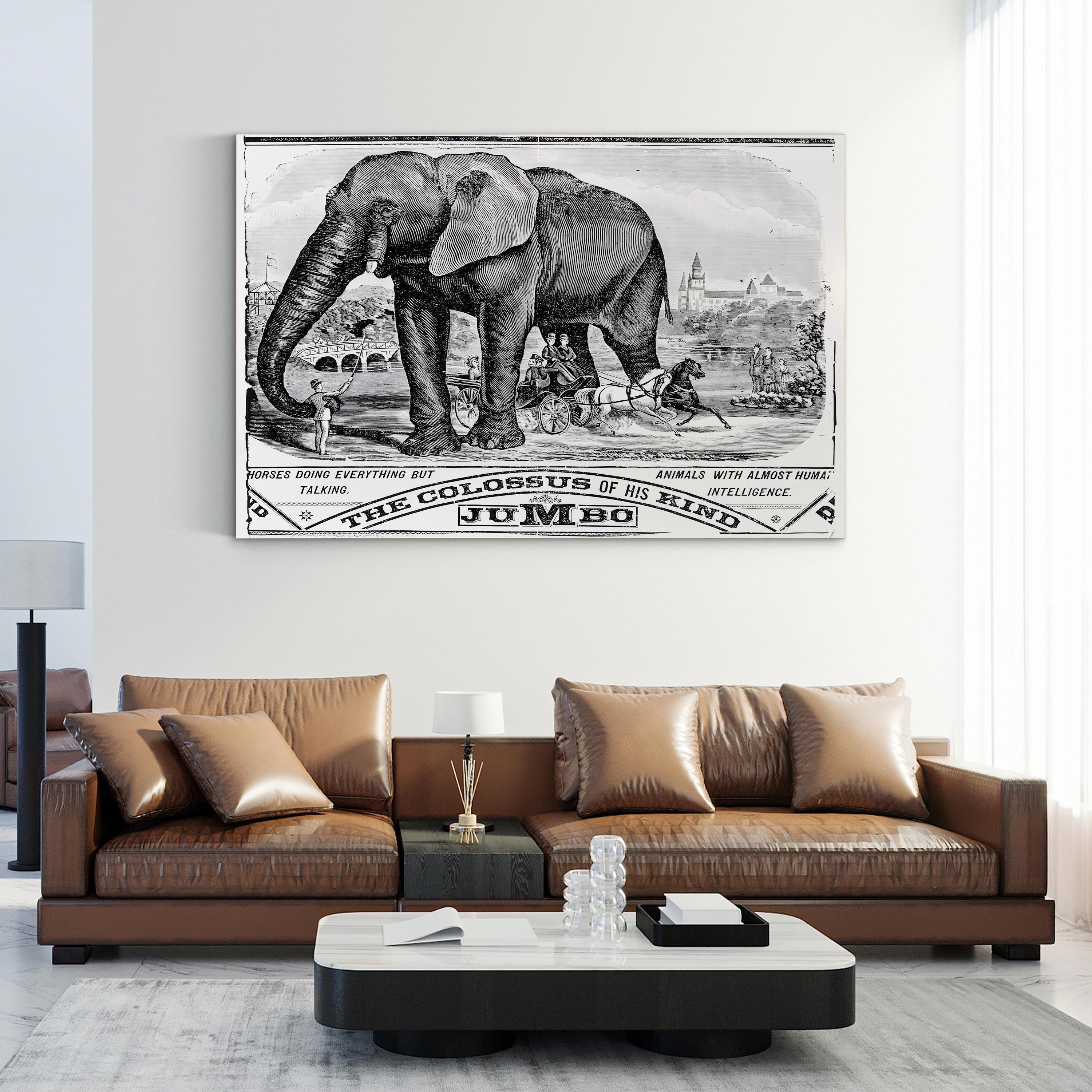 Jumbo the Elephant Handbill 1884 – Period Illustration Wall Art | Vintage Circus Canvas Print