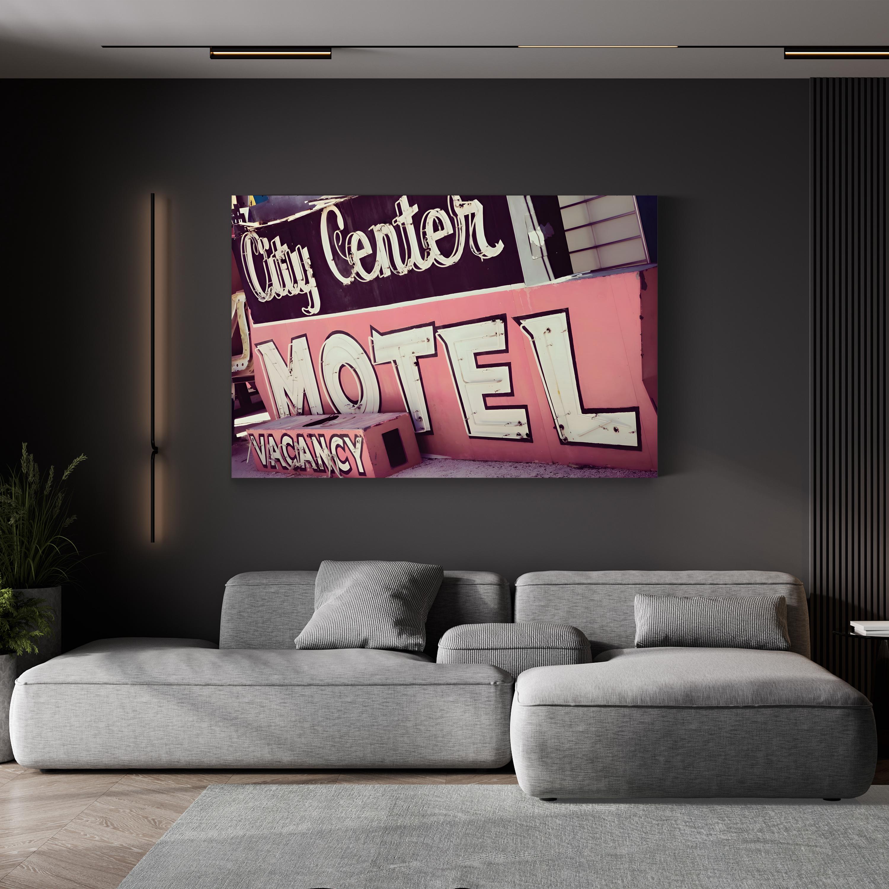 City Center Motel Neon Sign, Las Vegas canvas print, Gallery Canvas 1.50" wrap
