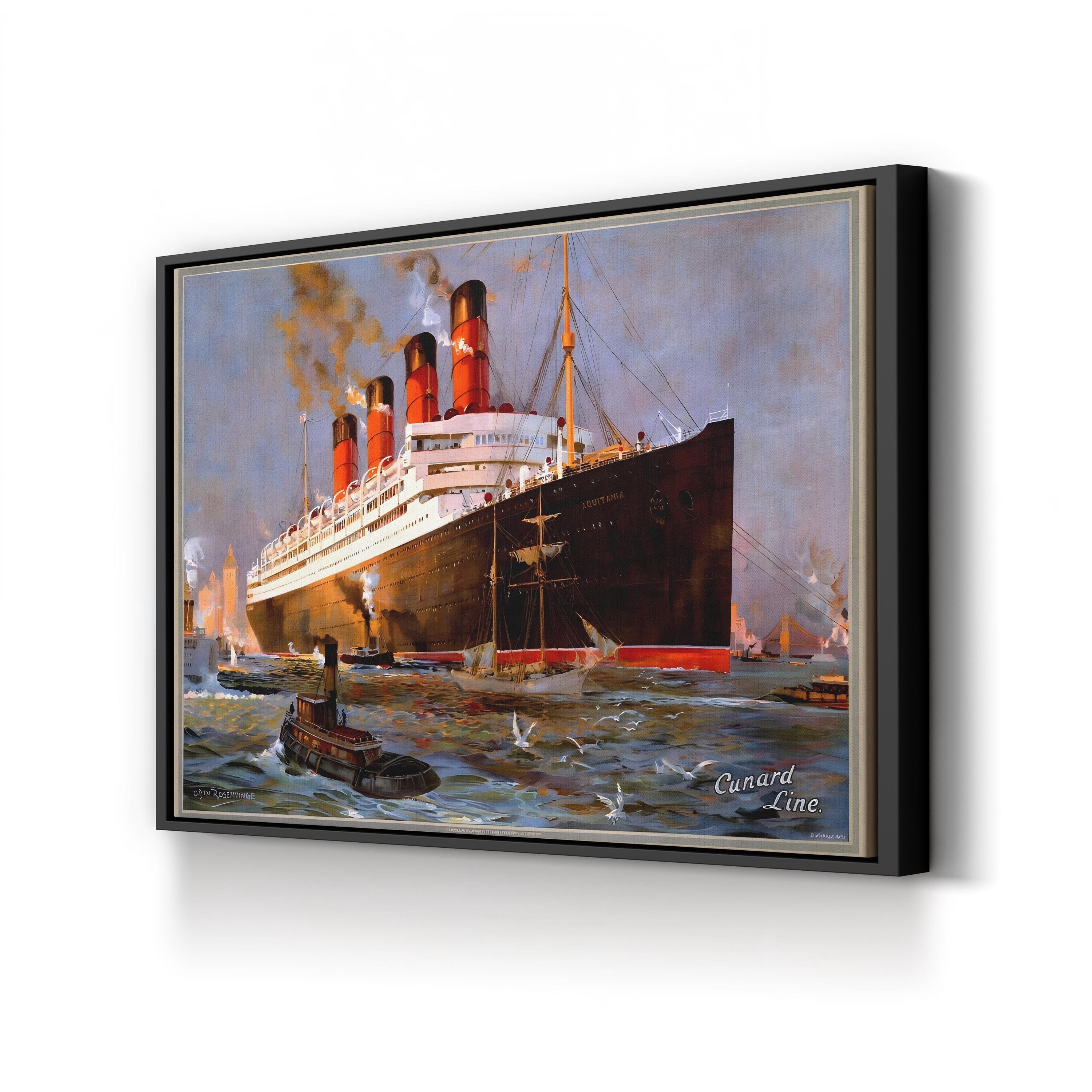Cunard Oceanliner Aquitania, New York Wall Art – Posters, Archivea