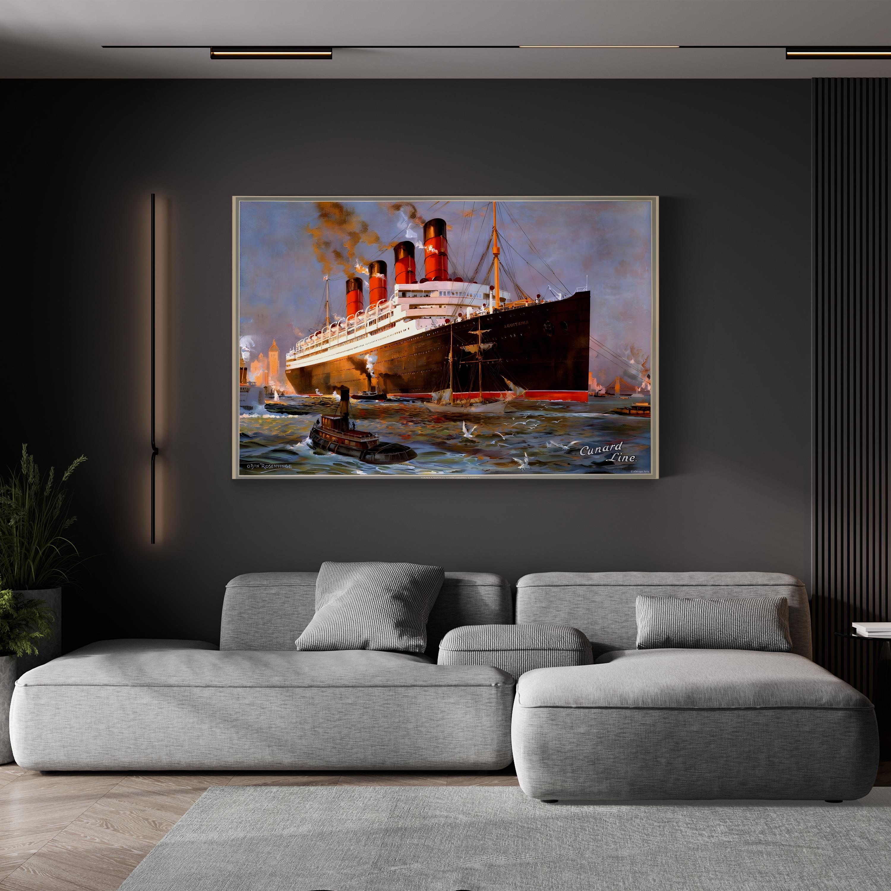 Cunard Oceanliner Aquitania, New York Wall Art – Posters, Archivea