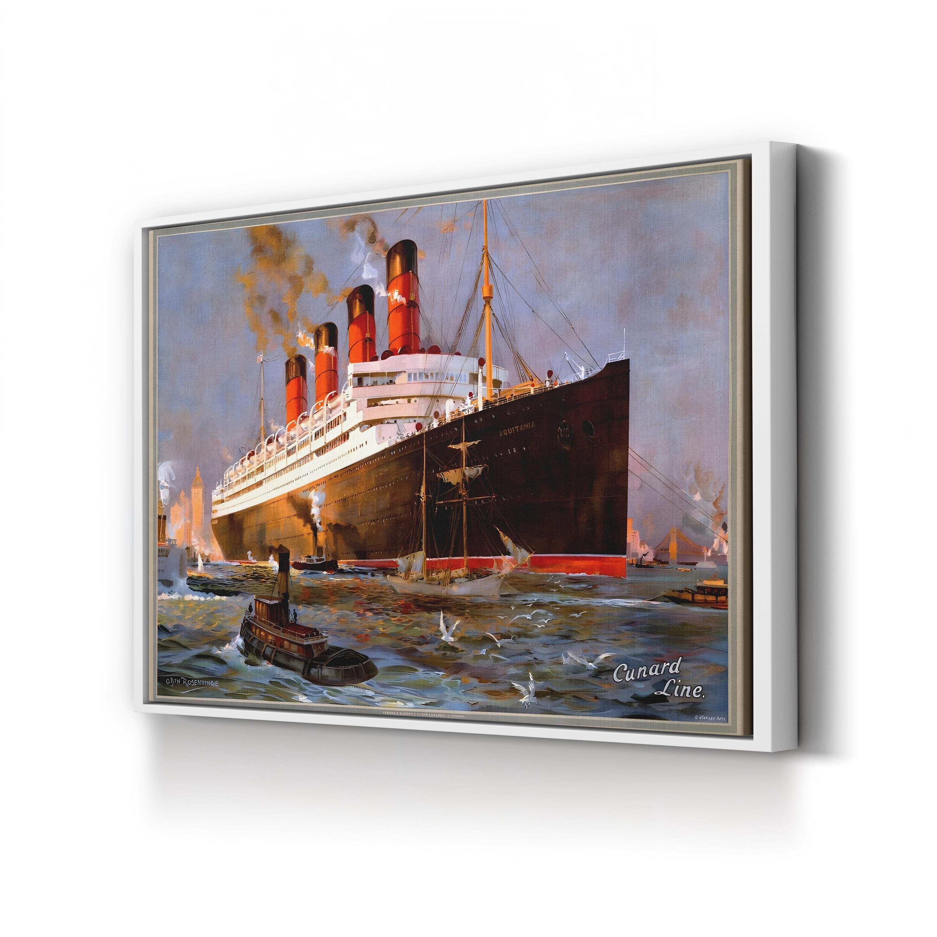 Cunard Oceanliner Aquitania, New York Wall Art – Posters, Archivea