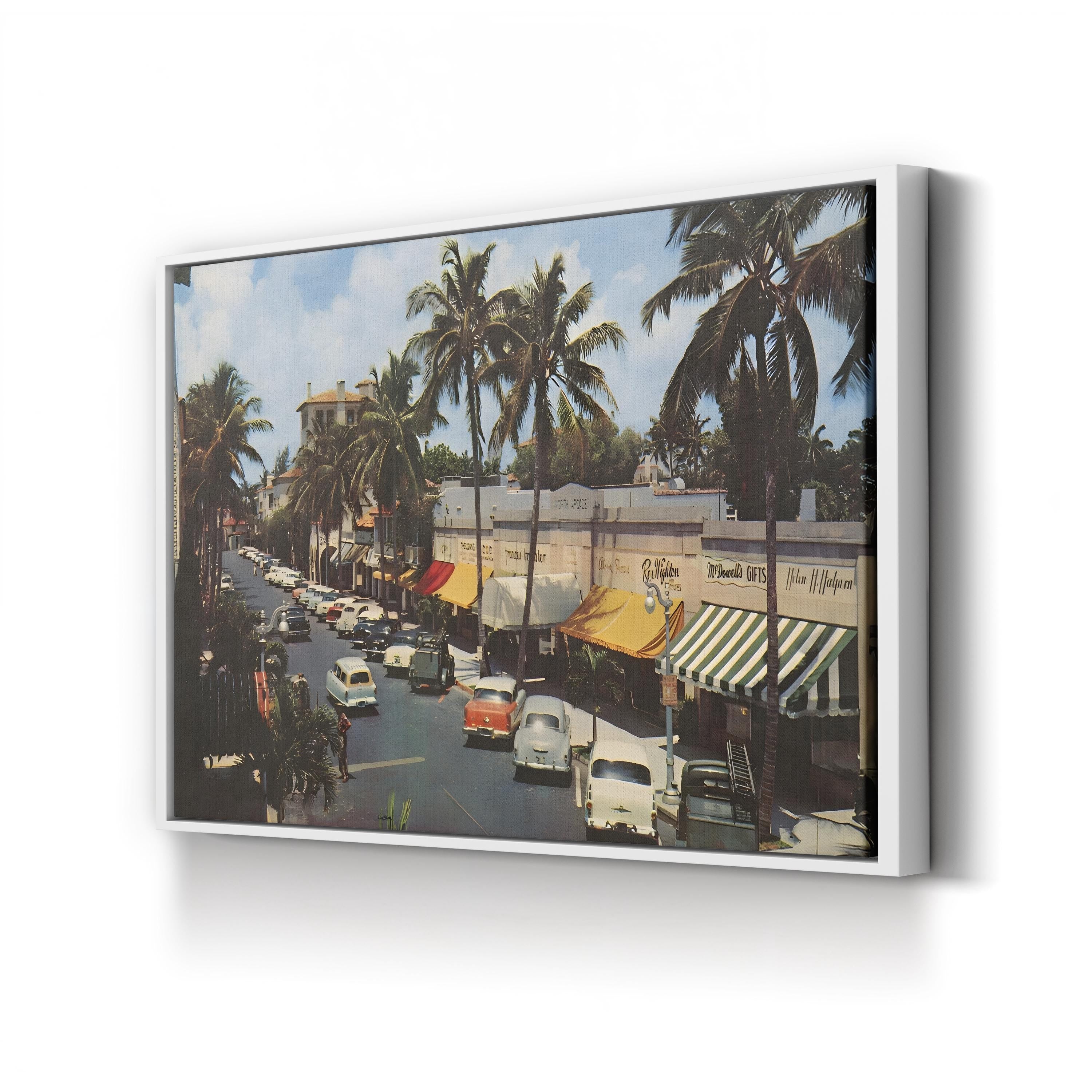 Florida Postcard IV Wall Art — Wild Apple Portfolio Vintage Coastal Illustration