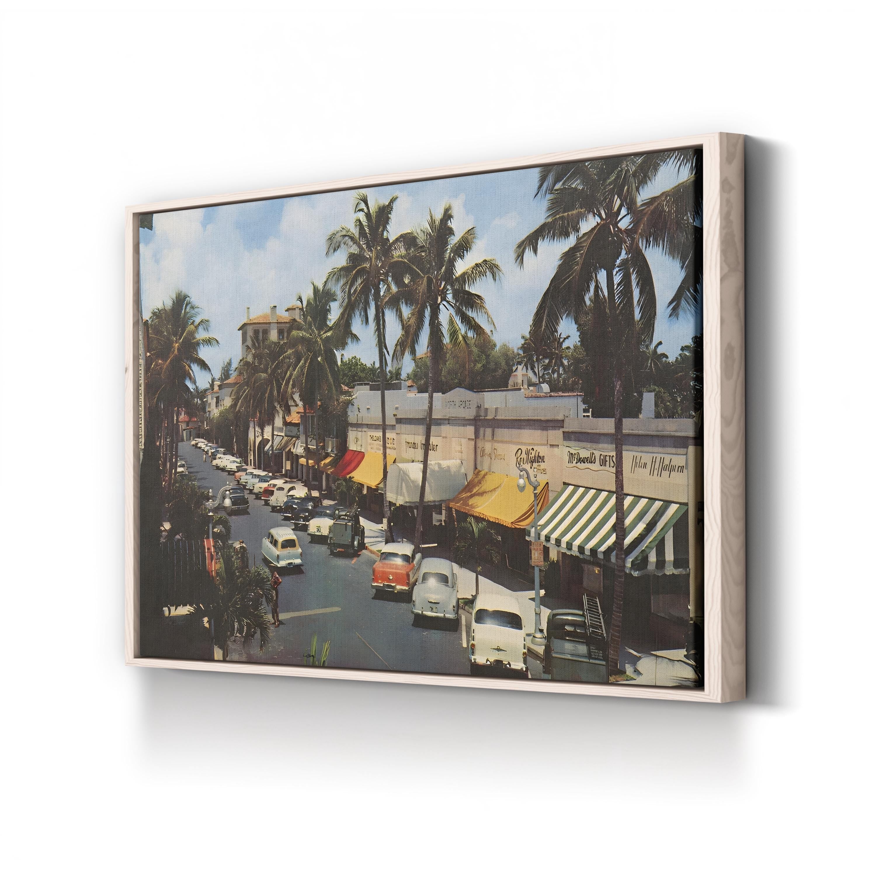 Florida Postcard IV Wall Art — Wild Apple Portfolio Vintage Coastal Illustration