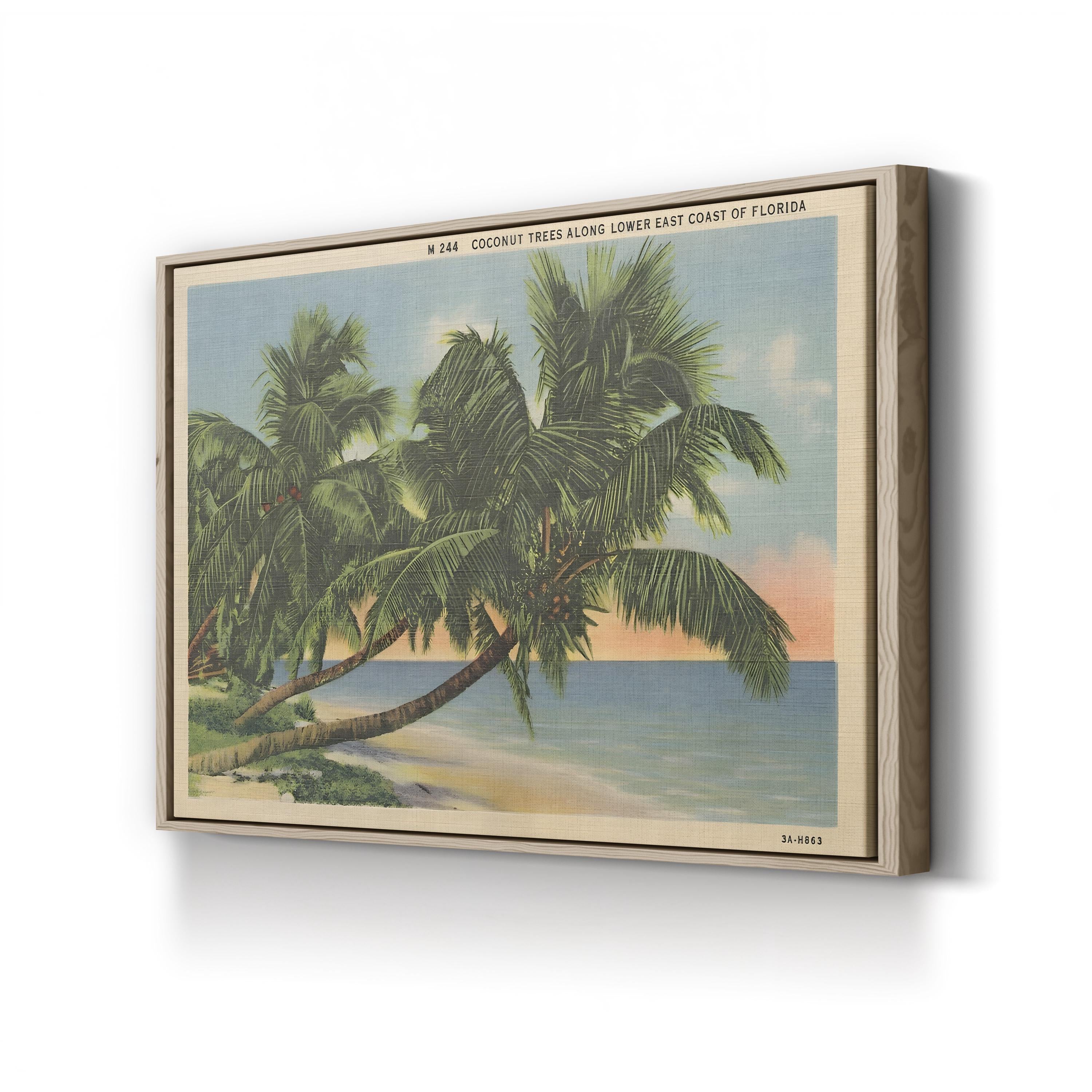 Florida Postcard III Wall Art – 1950s Coastal Beach Travel Print