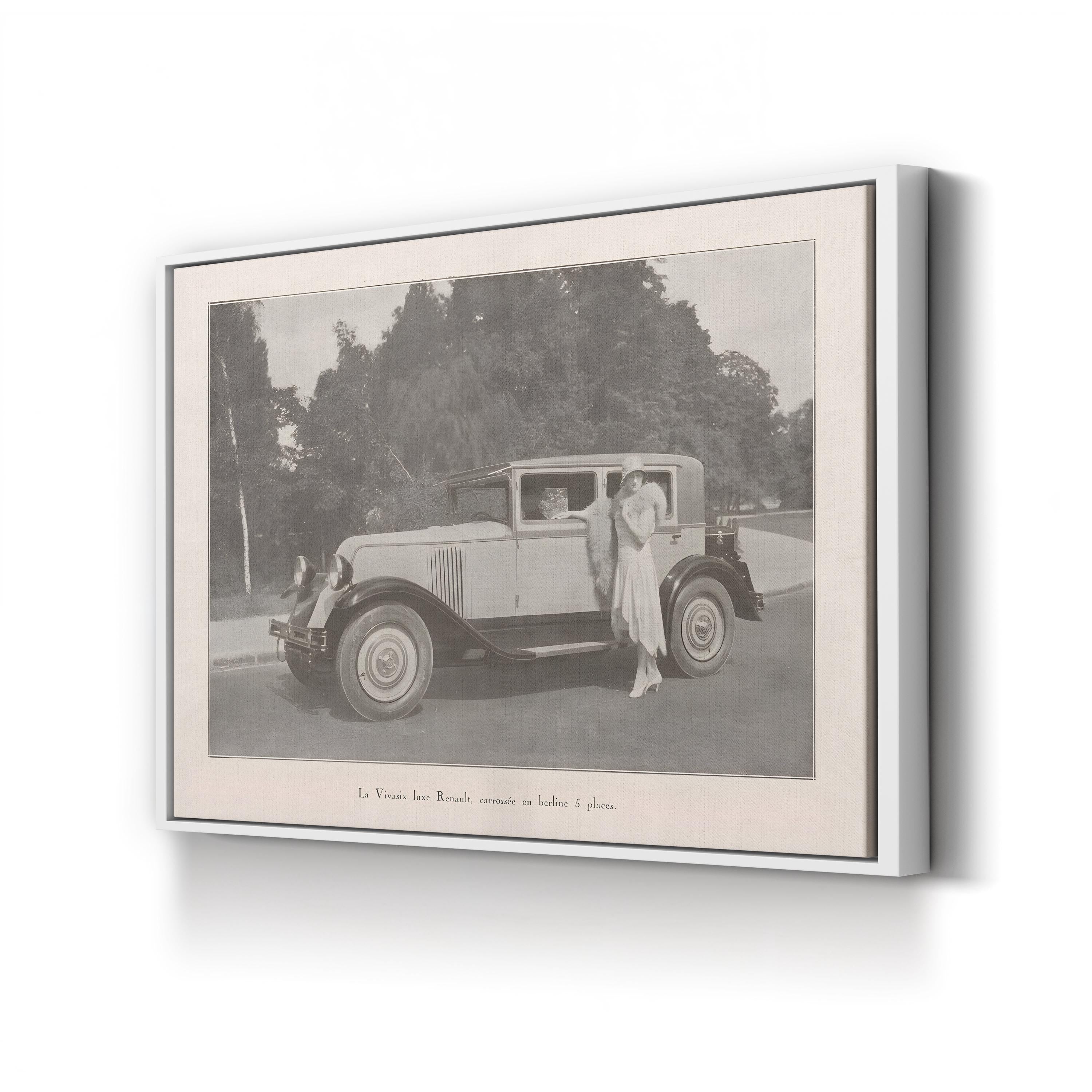 Vintage French Country Drive – Vintage Photography Wall Art | Classic Automobile Canvas Print