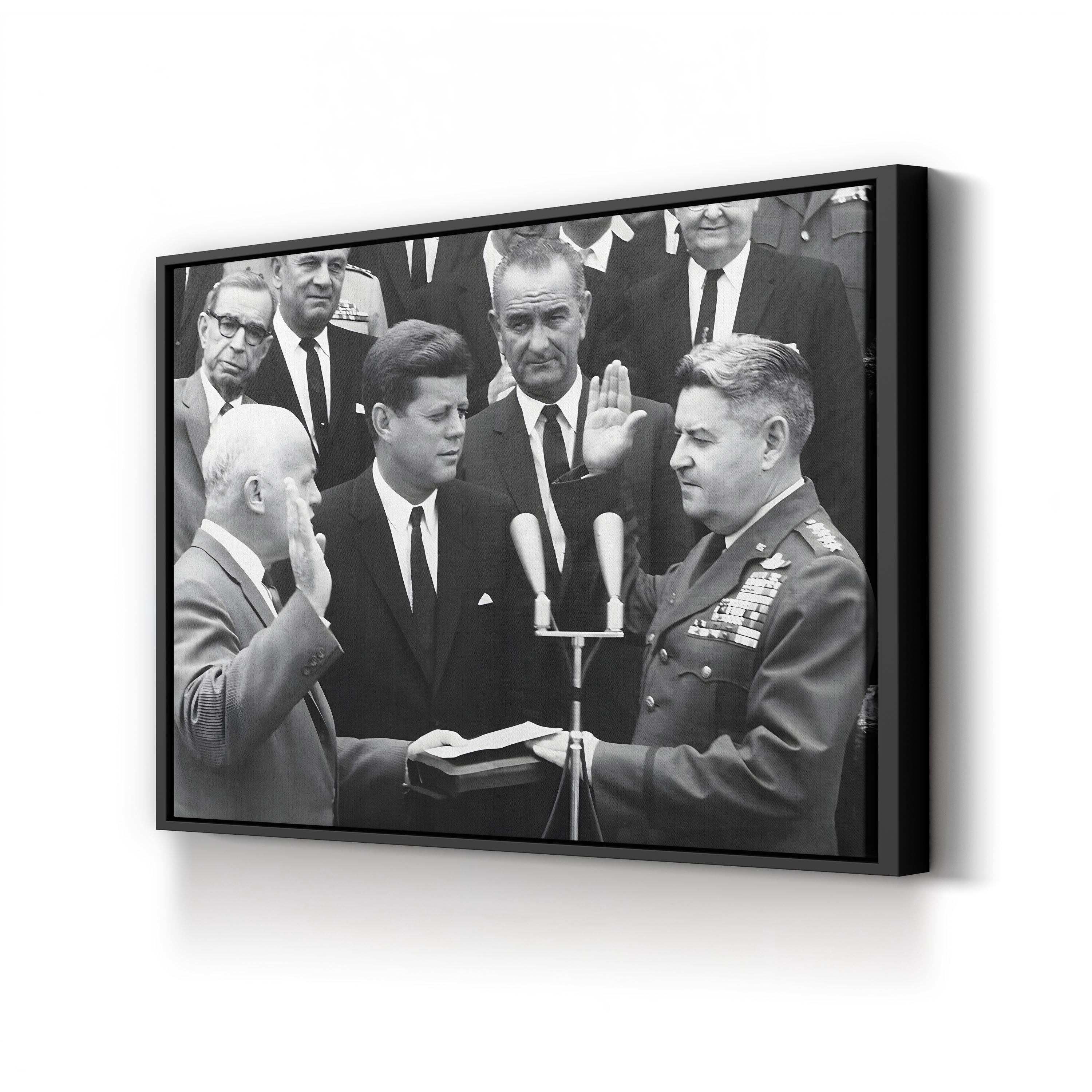 General Curtis LeMay and President Kennedy | 1960s American Political History Wall Art