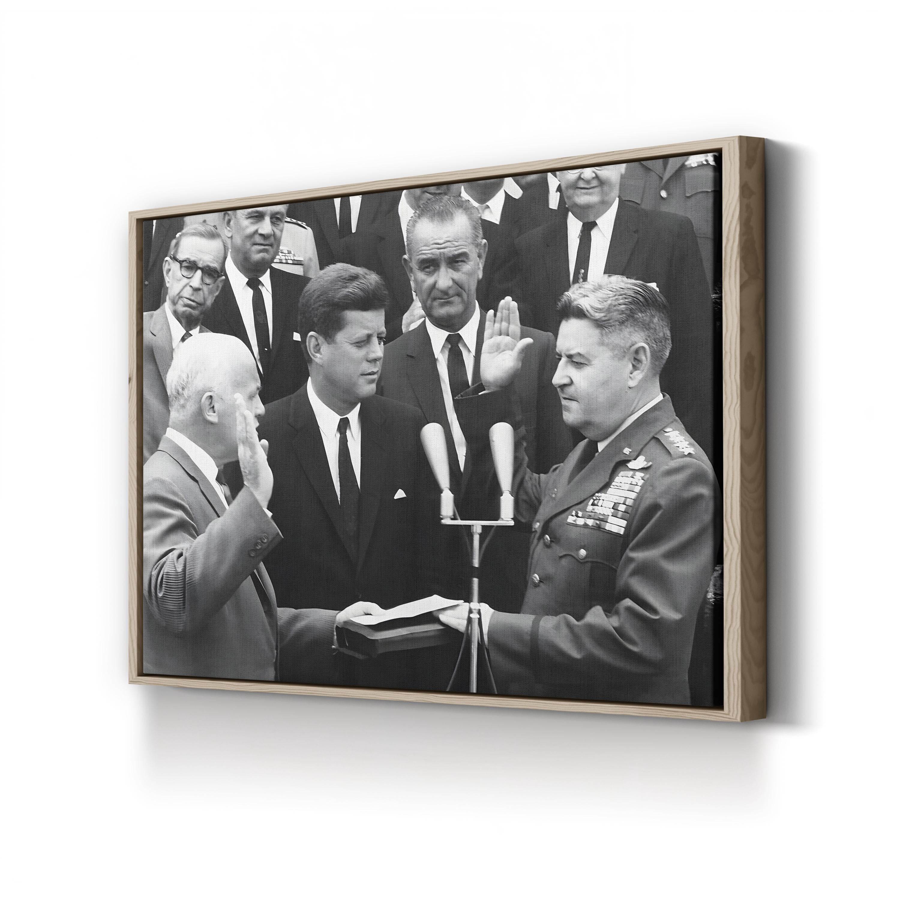General Curtis LeMay and President Kennedy | 1960s American Political History Wall Art