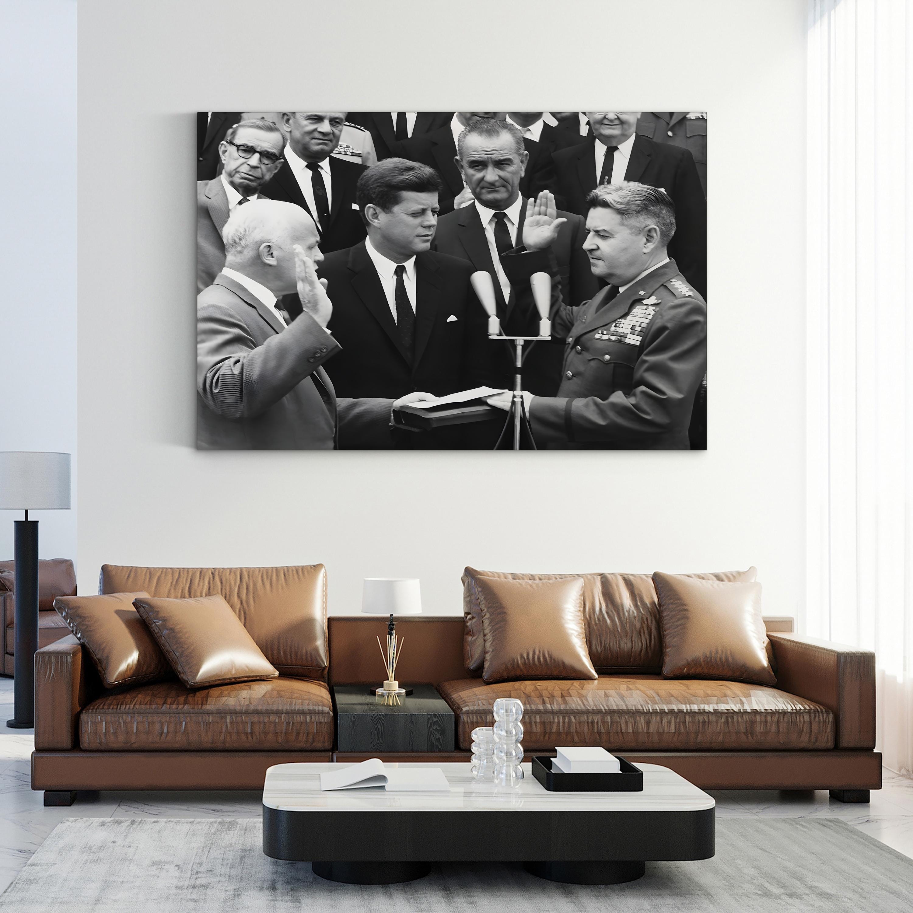 General Curtis LeMay and President Kennedy | 1960s American Political History Wall Art