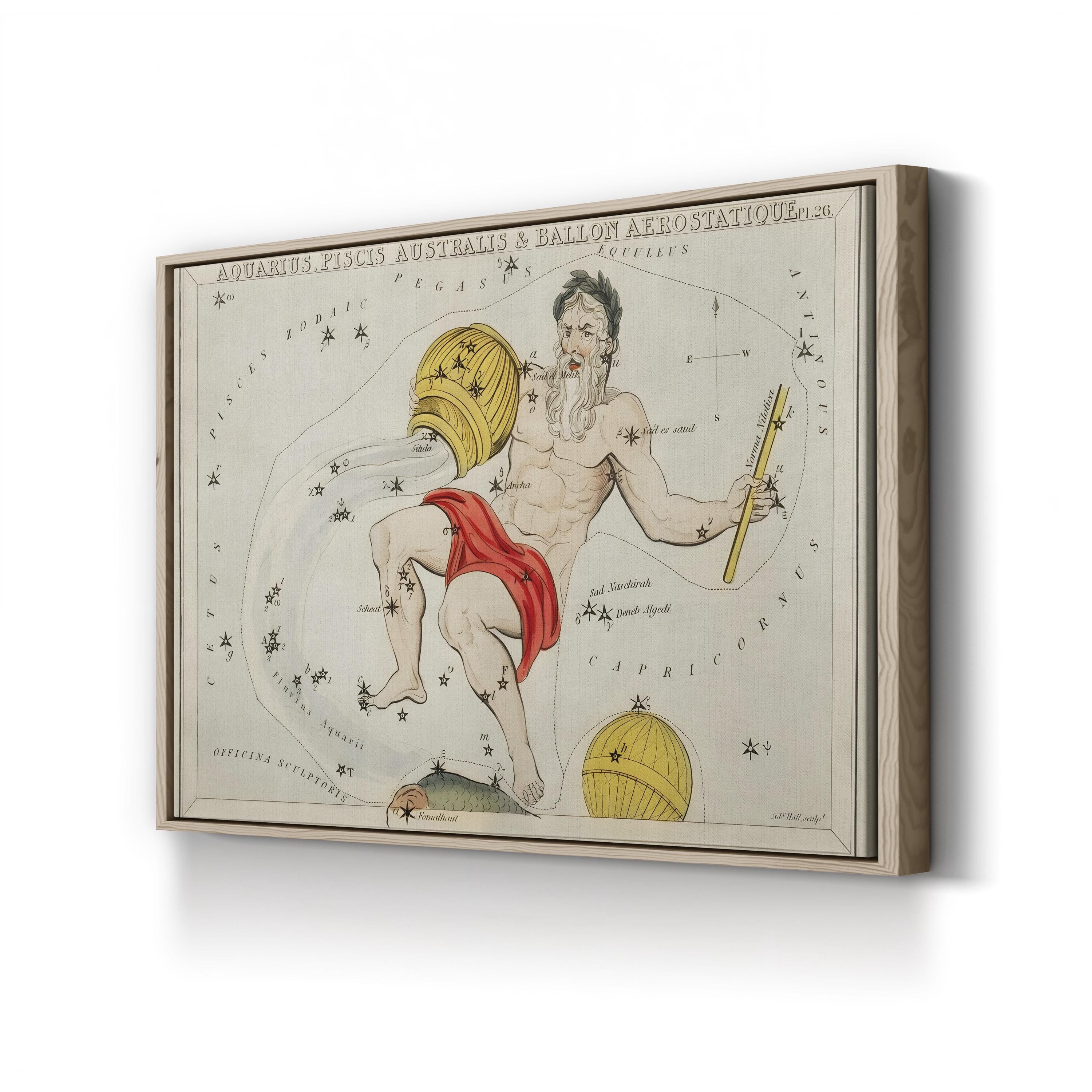 Astronomical Illustrations VII, Sidney Hall – Period Illustration Wall Art | Celestial Chart Canvas Print