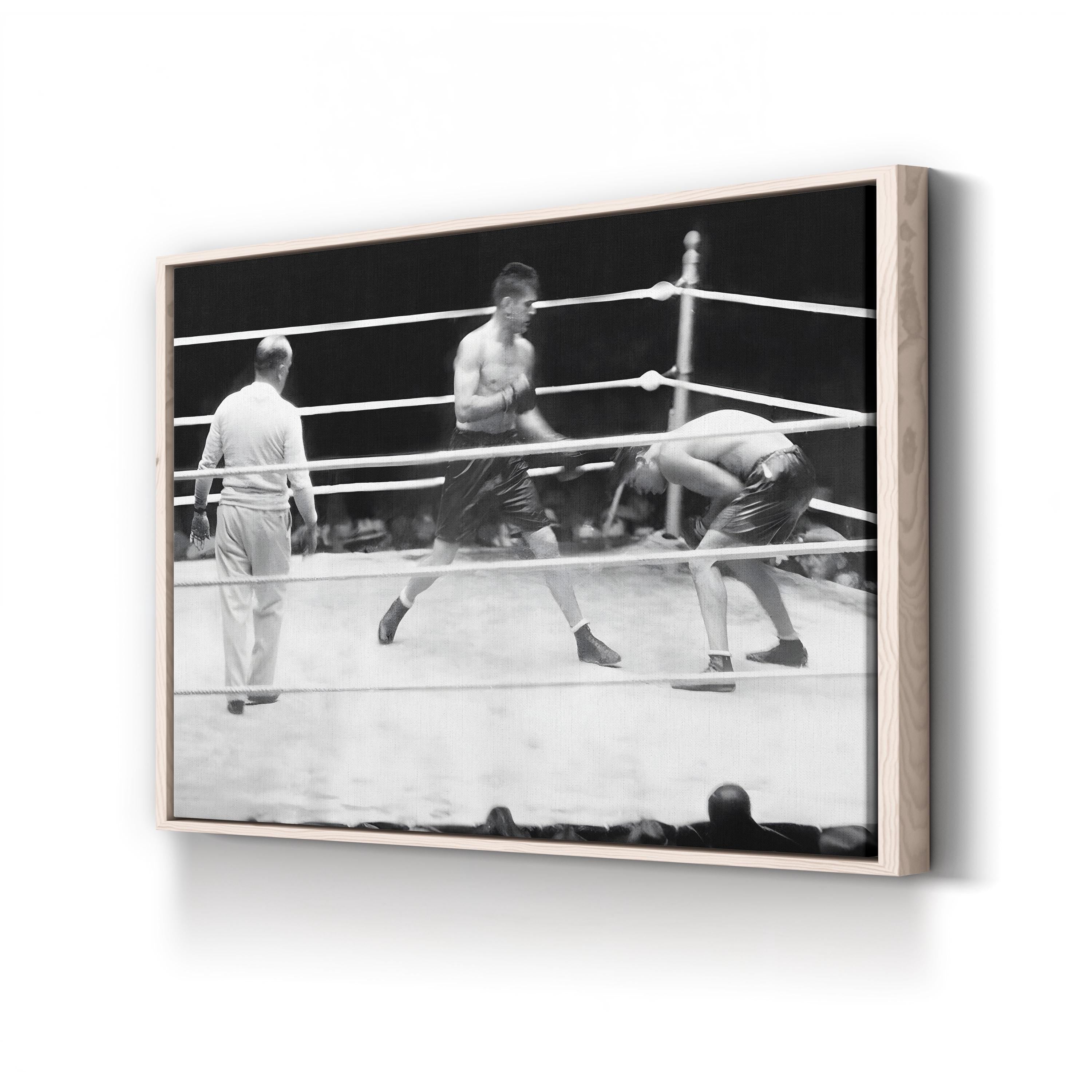 Jack Dempsey vs Gene Tunney 1926 Heavyweight Title Fight Boxing Wall Art