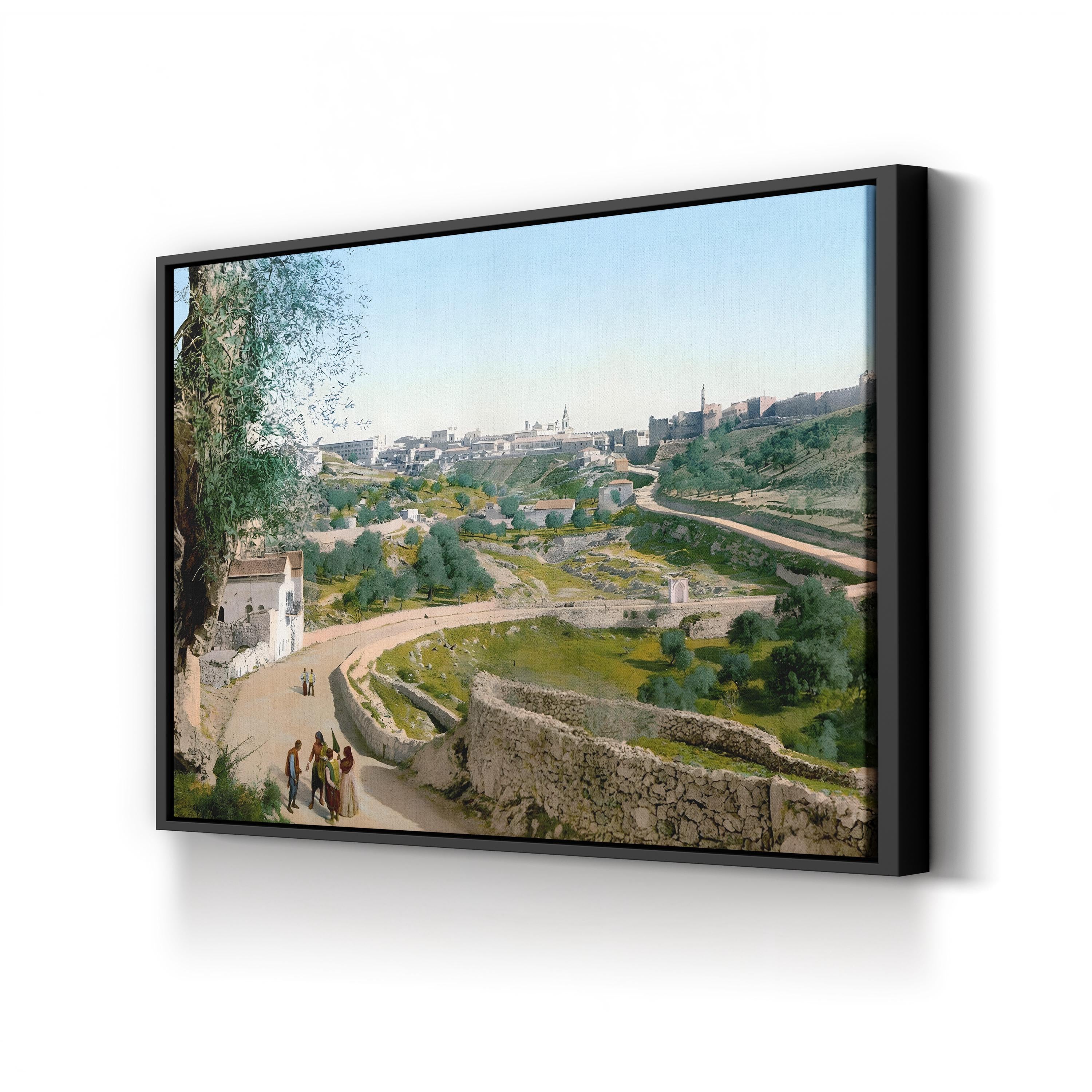 Jerusalem Old City, c.1900 – Vintage Middle Eastern Architecture Wall Art