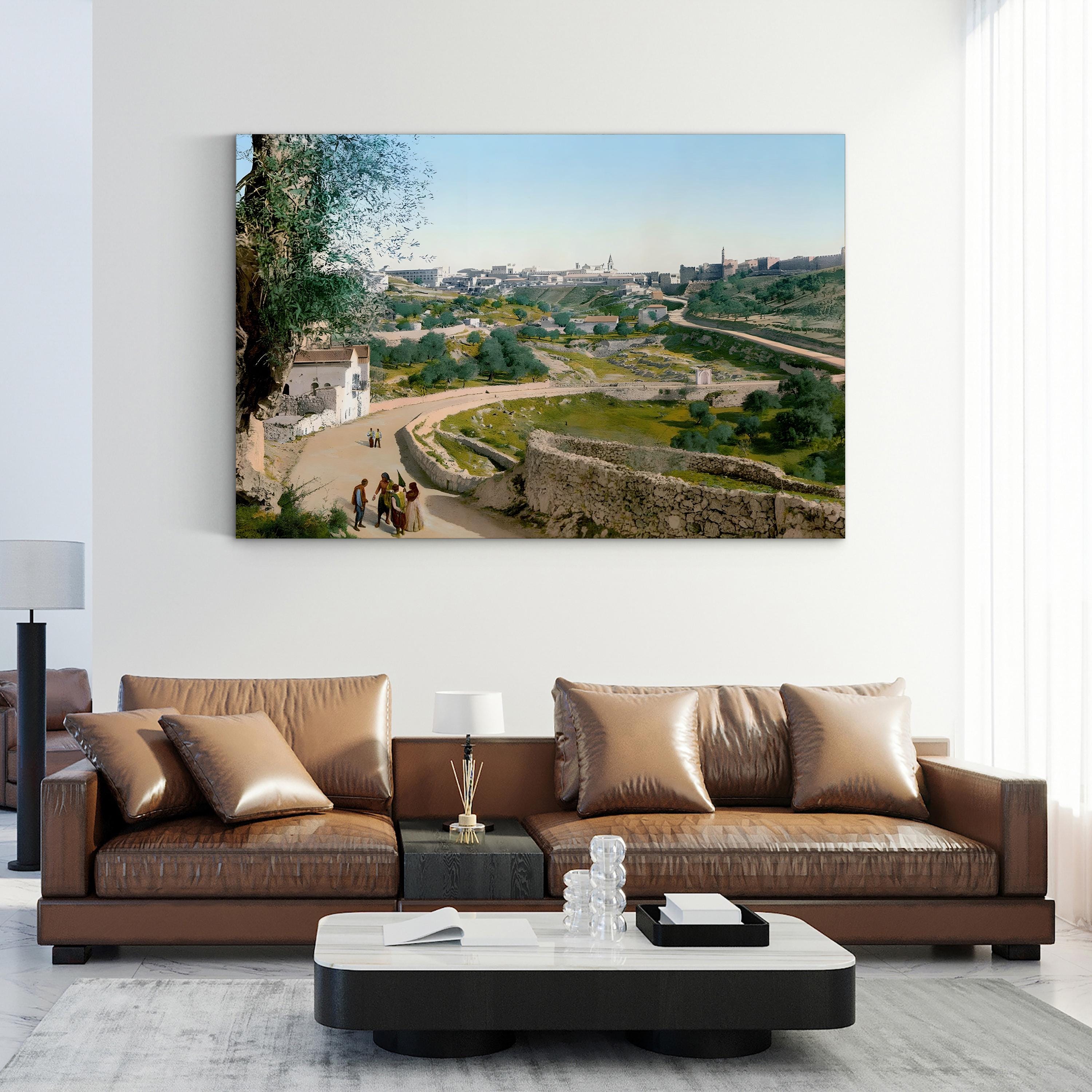 Jerusalem Old City, c.1900 – Vintage Middle Eastern Architecture Wall Art