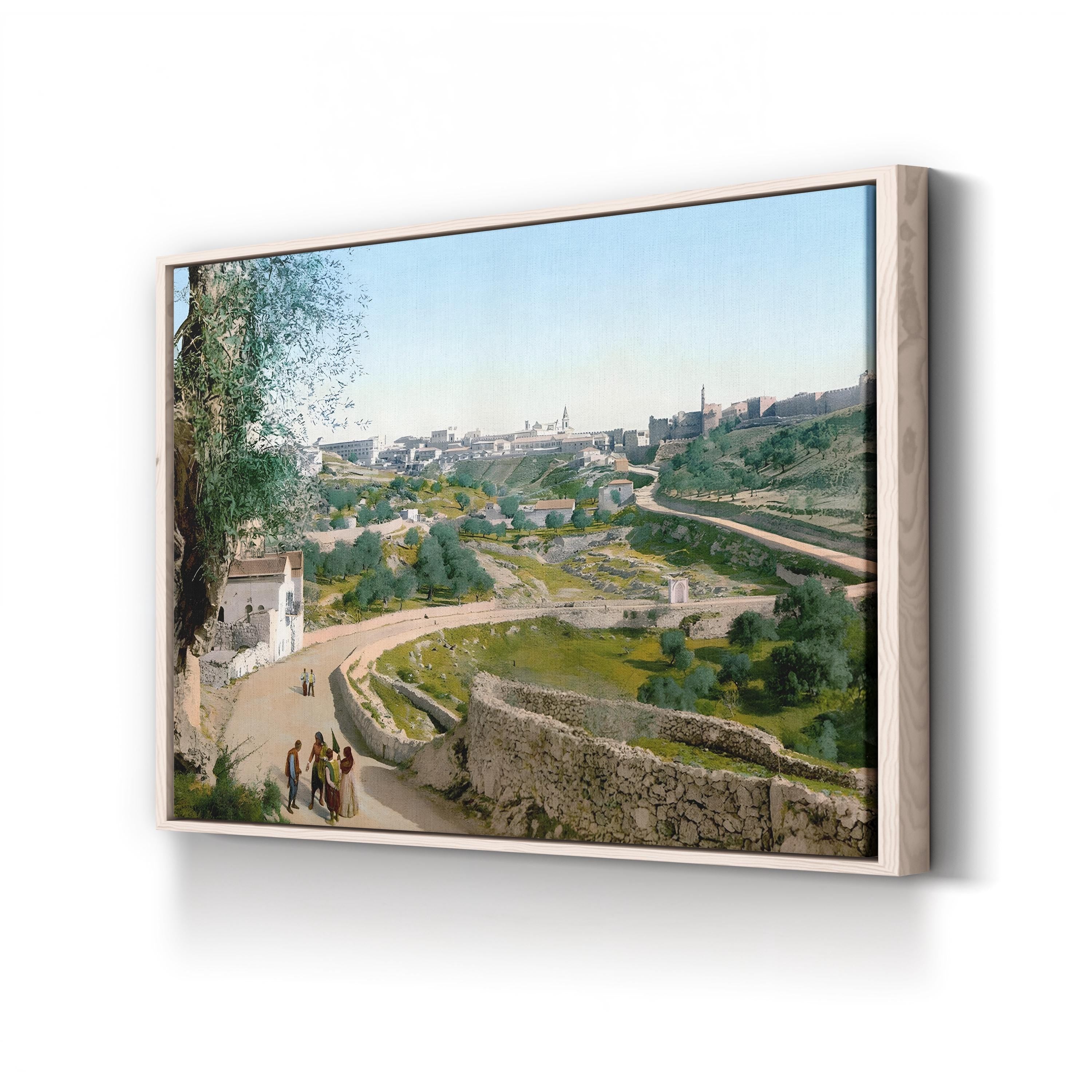 Jerusalem Old City, c.1900 – Vintage Middle Eastern Architecture Wall Art