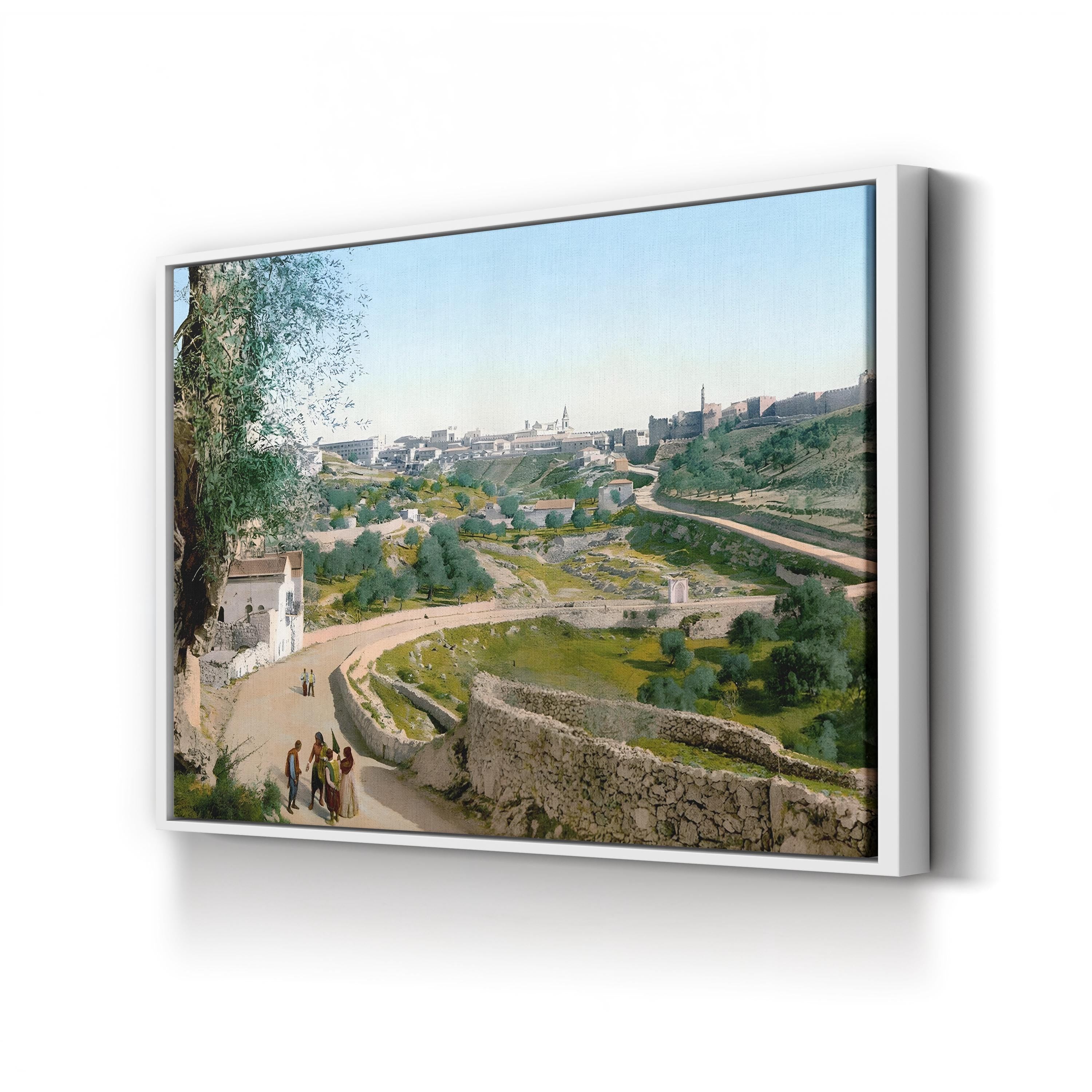 Jerusalem Old City, c.1900 – Vintage Middle Eastern Architecture Wall Art