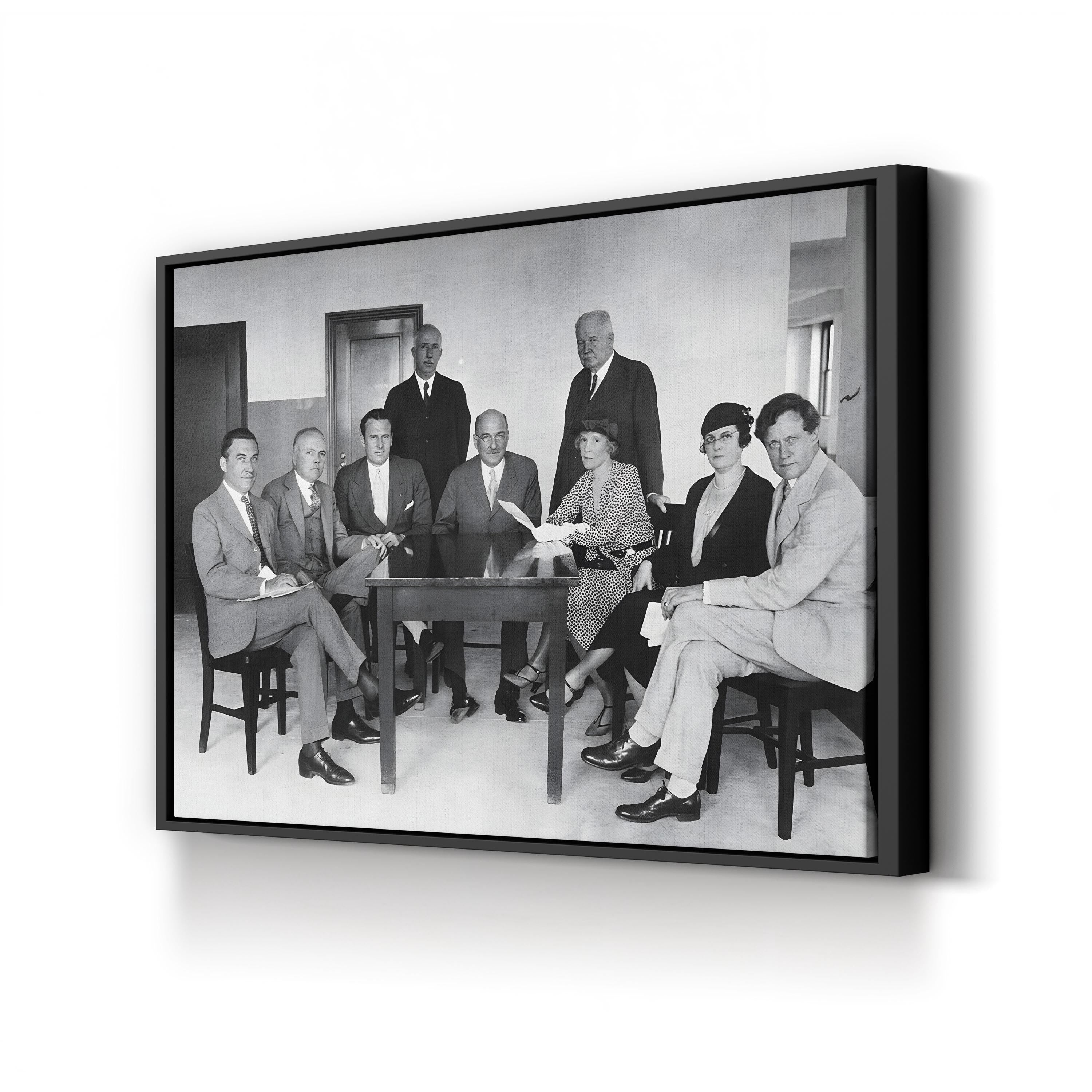 Anti-Prohibition Leaders, 1930s – Vintage Photography Wall Art | Black & White Political Canvas Print