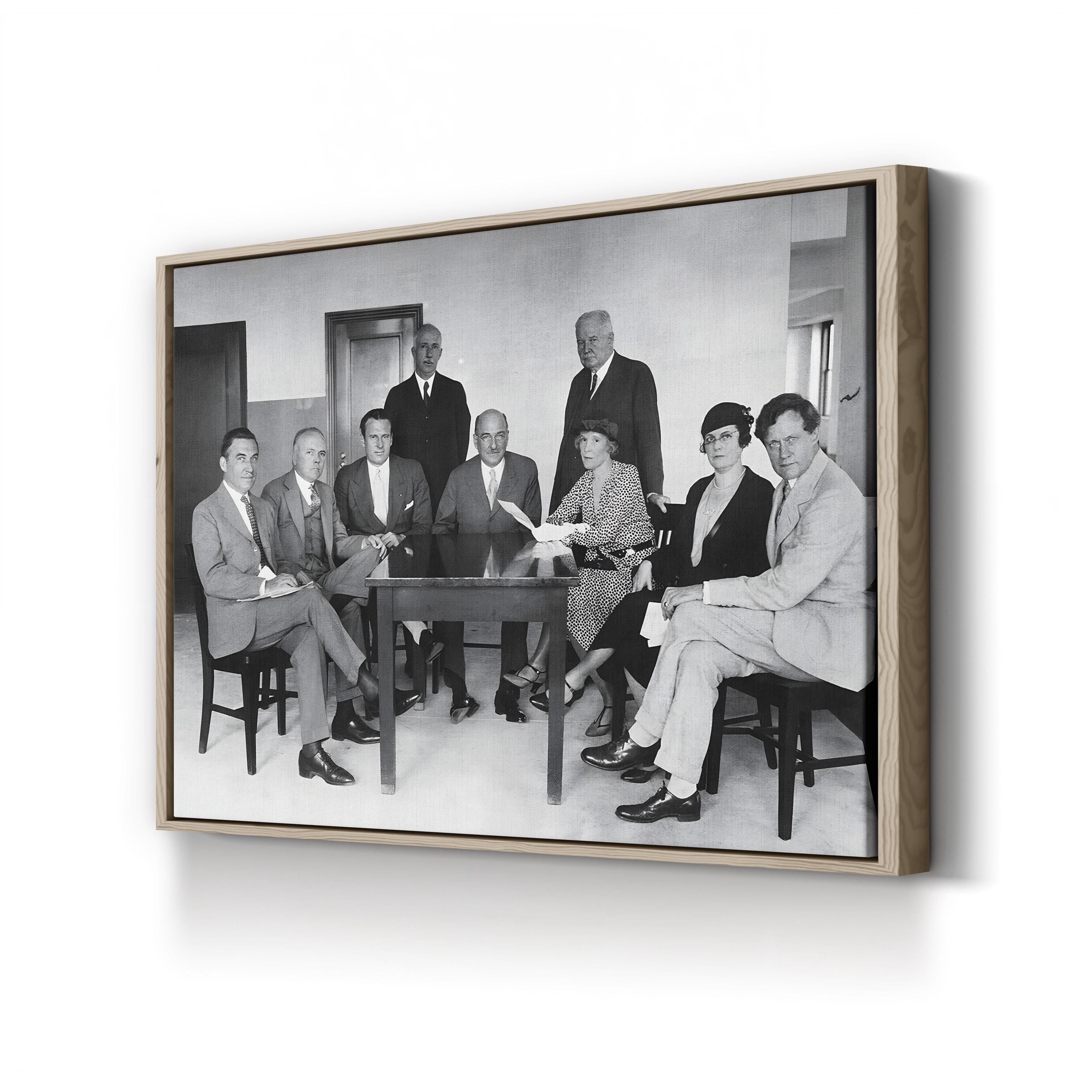 Anti-Prohibition Leaders, 1930s – Vintage Photography Wall Art | Black & White Political Canvas Print