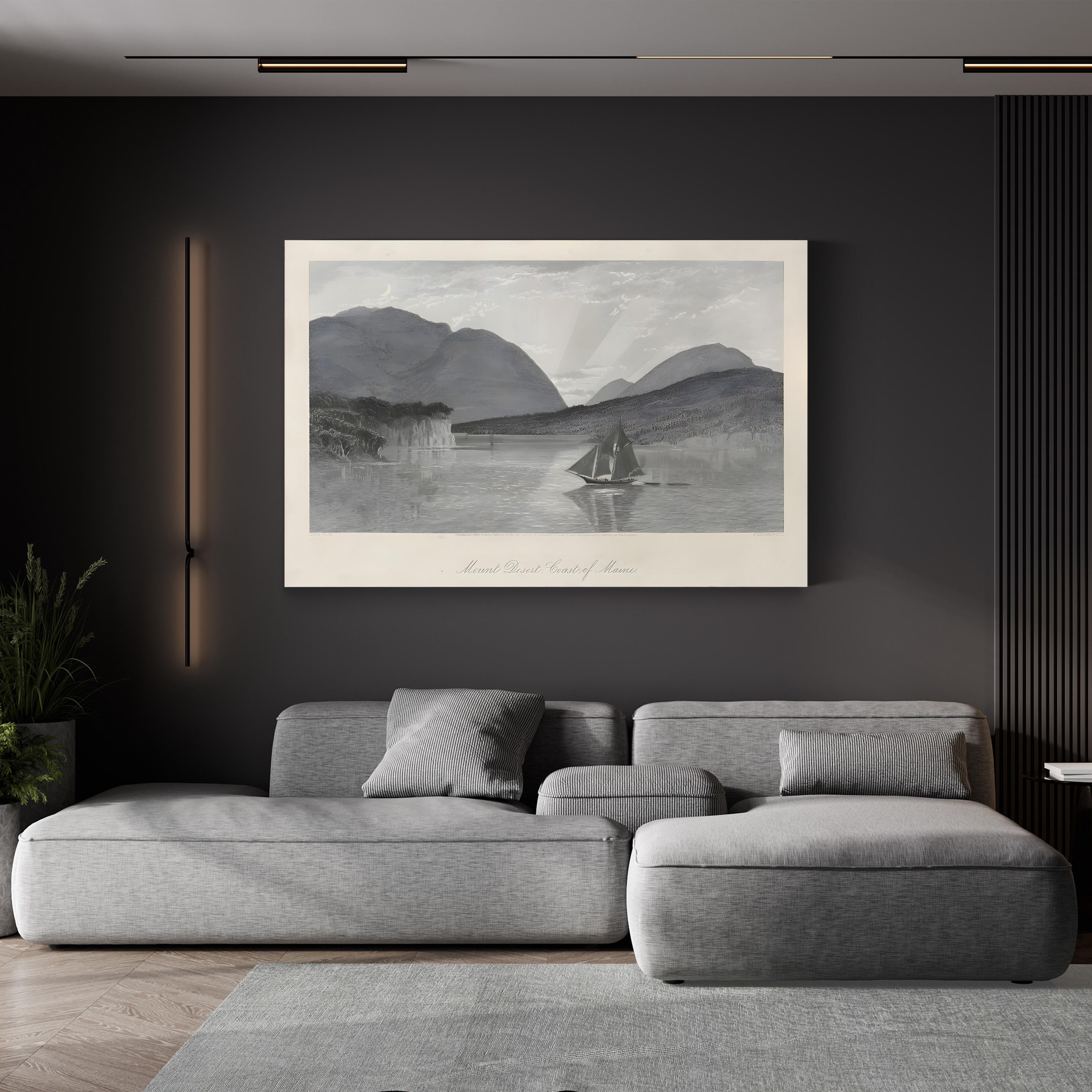 Mount Desert, Coast of Maine Wall Art by William Cullen Bryant