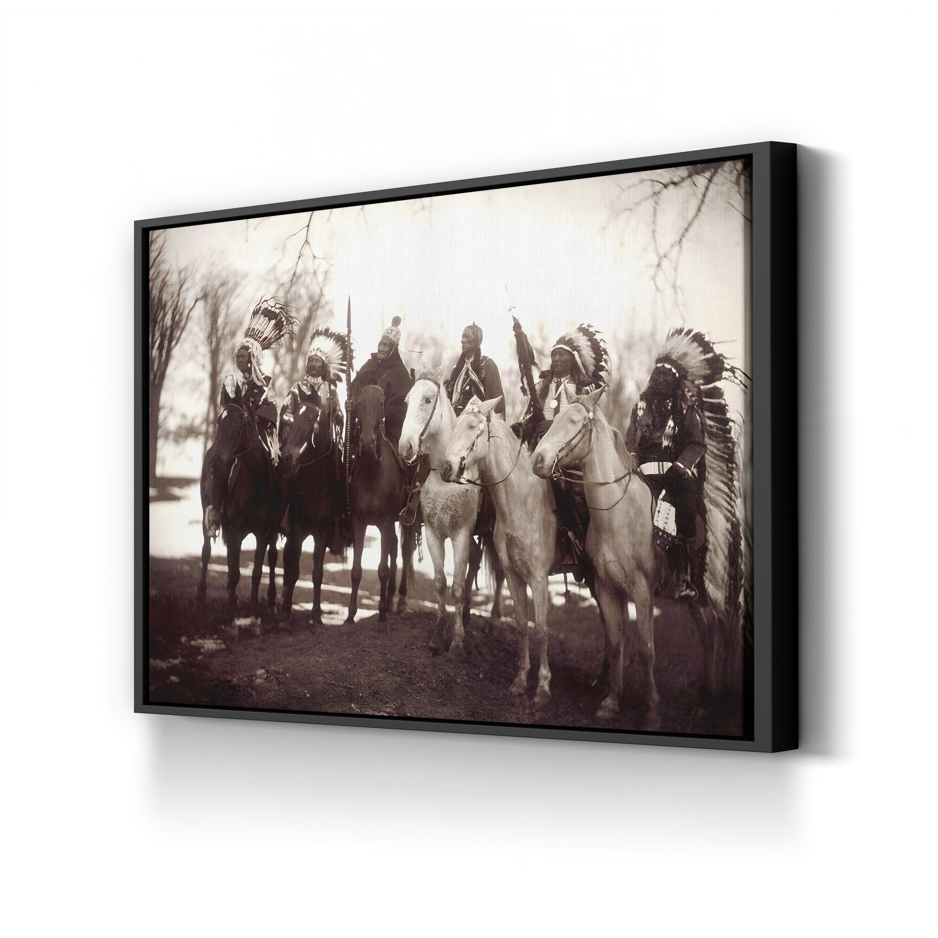 Native American Chiefs, c.1900 – Edward S. Curtis Vintage Photographic Wall Art