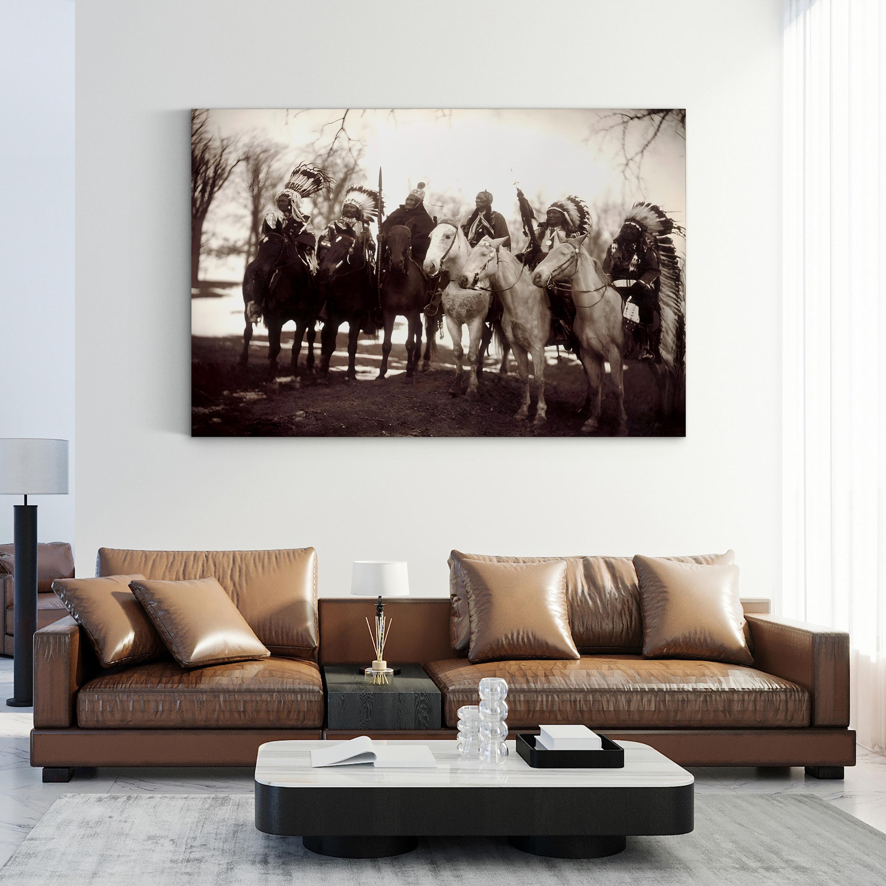 Native American Chiefs, c.1900 – Edward S. Curtis Vintage Photographic Wall Art
