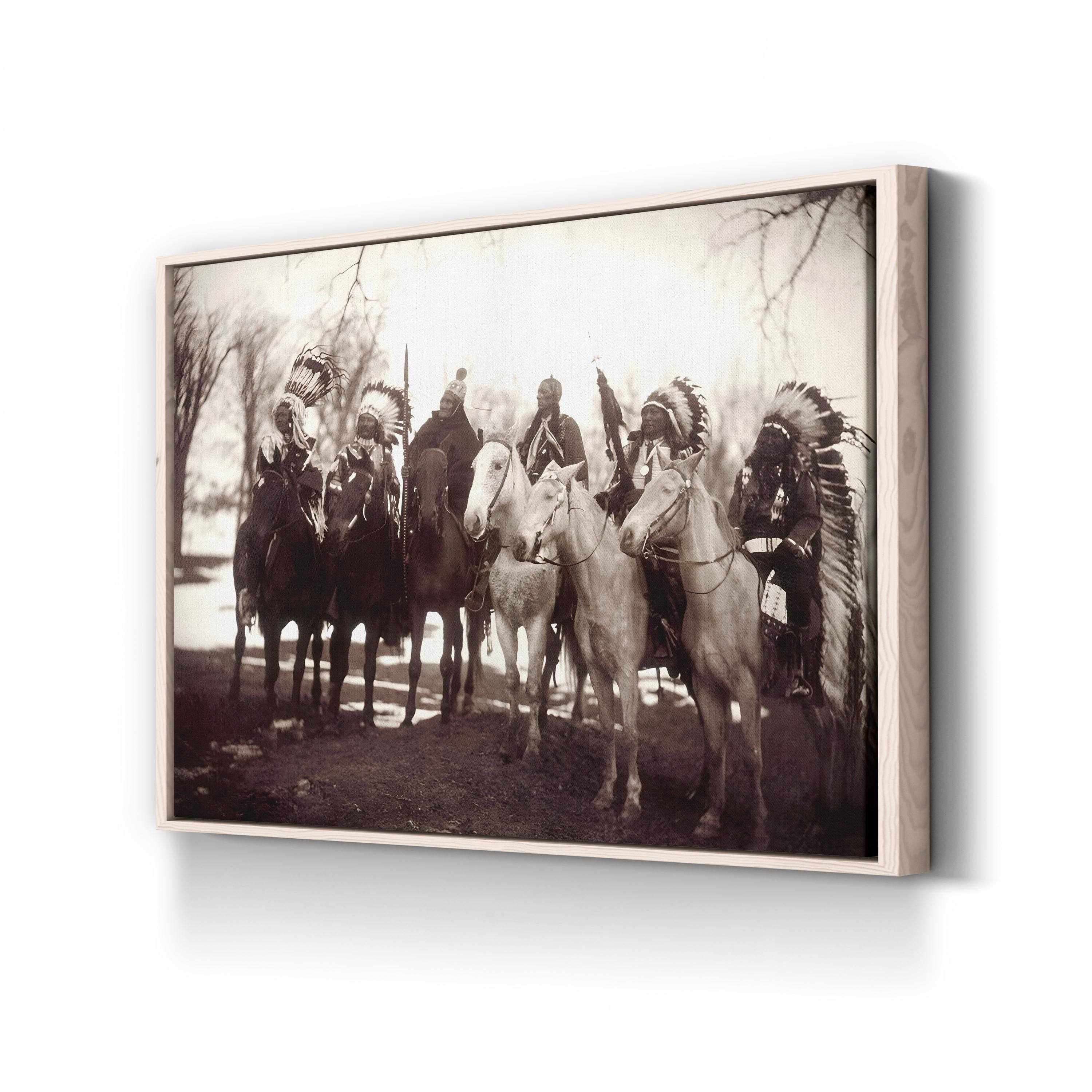 Native American Chiefs, c.1900 – Edward S. Curtis Vintage Photographic Wall Art