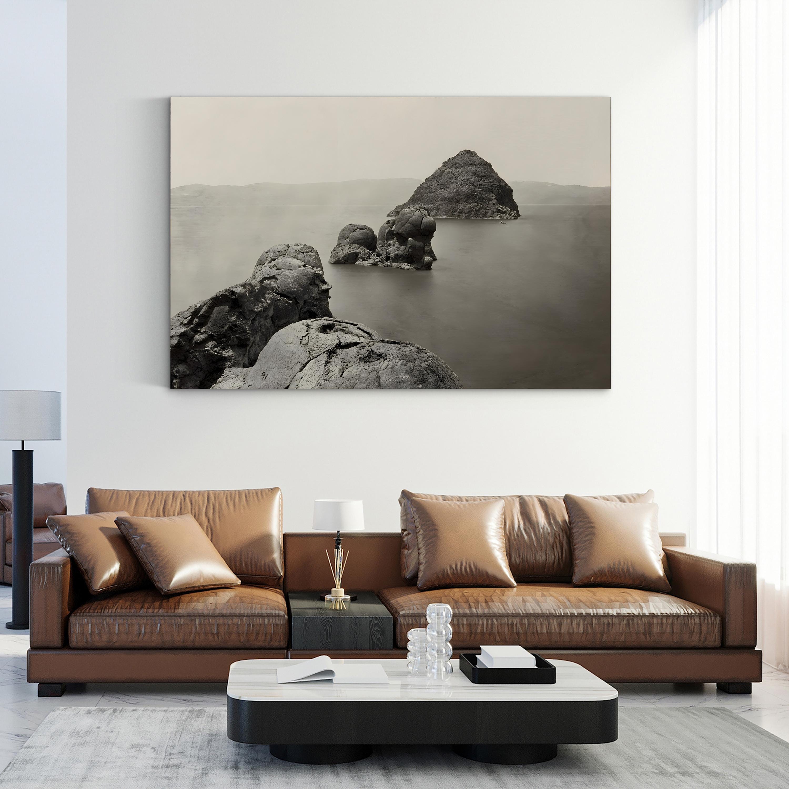 Nevada, Pyramid Lake Wall Art – Timothy O’Sullivan 1867 Black and White Landscape Photograph