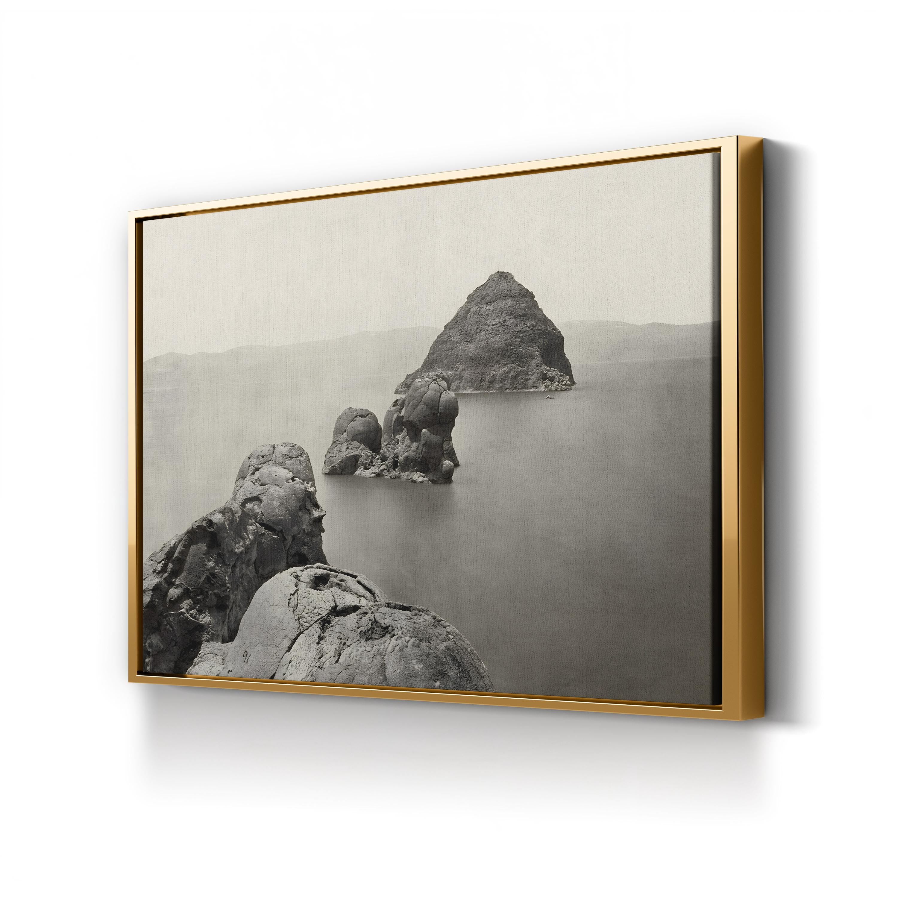 Nevada, Pyramid Lake Wall Art – Timothy O’Sullivan 1867 Black and White Landscape Photograph