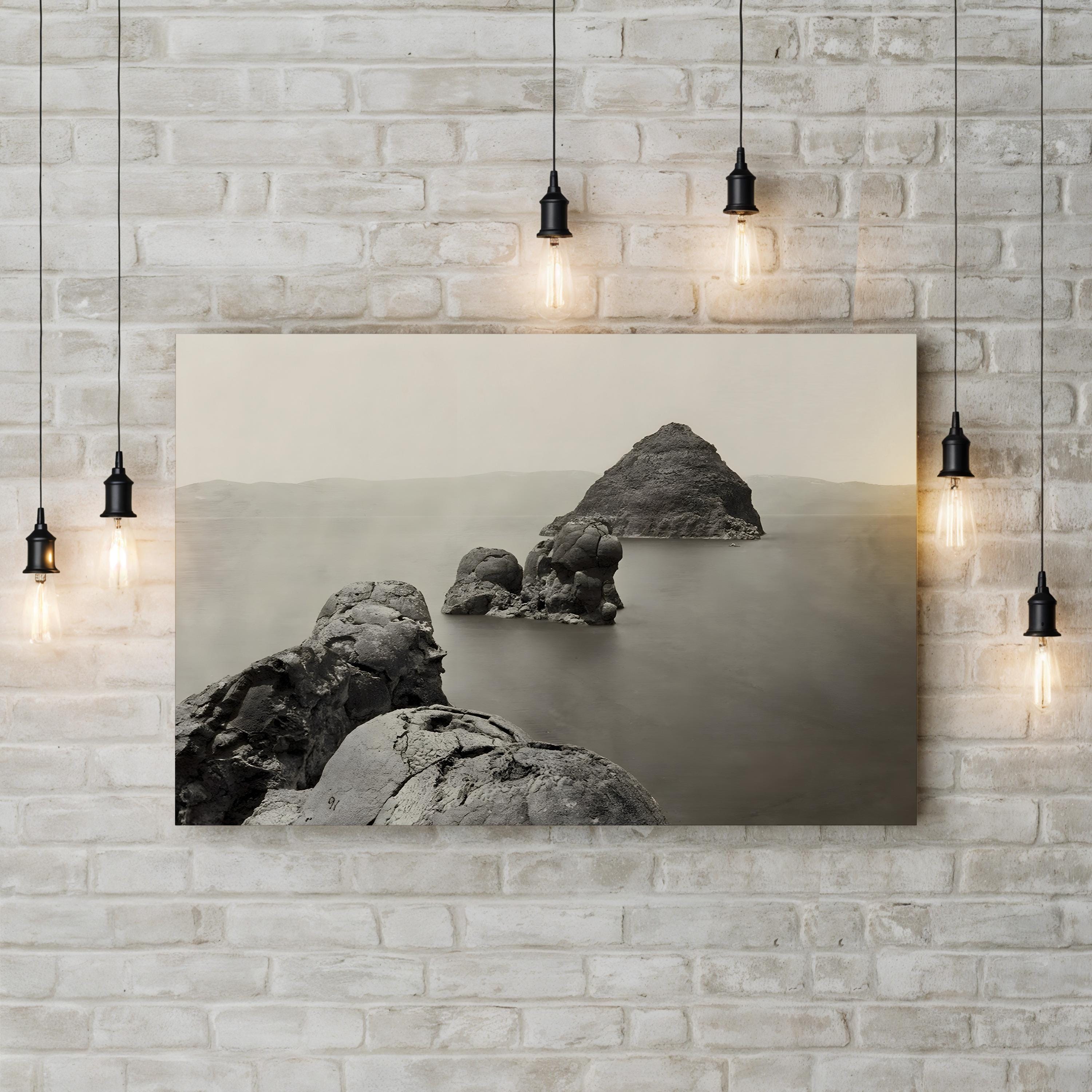 Nevada, Pyramid Lake Wall Art – Timothy O’Sullivan 1867 Black and White Landscape Photograph
