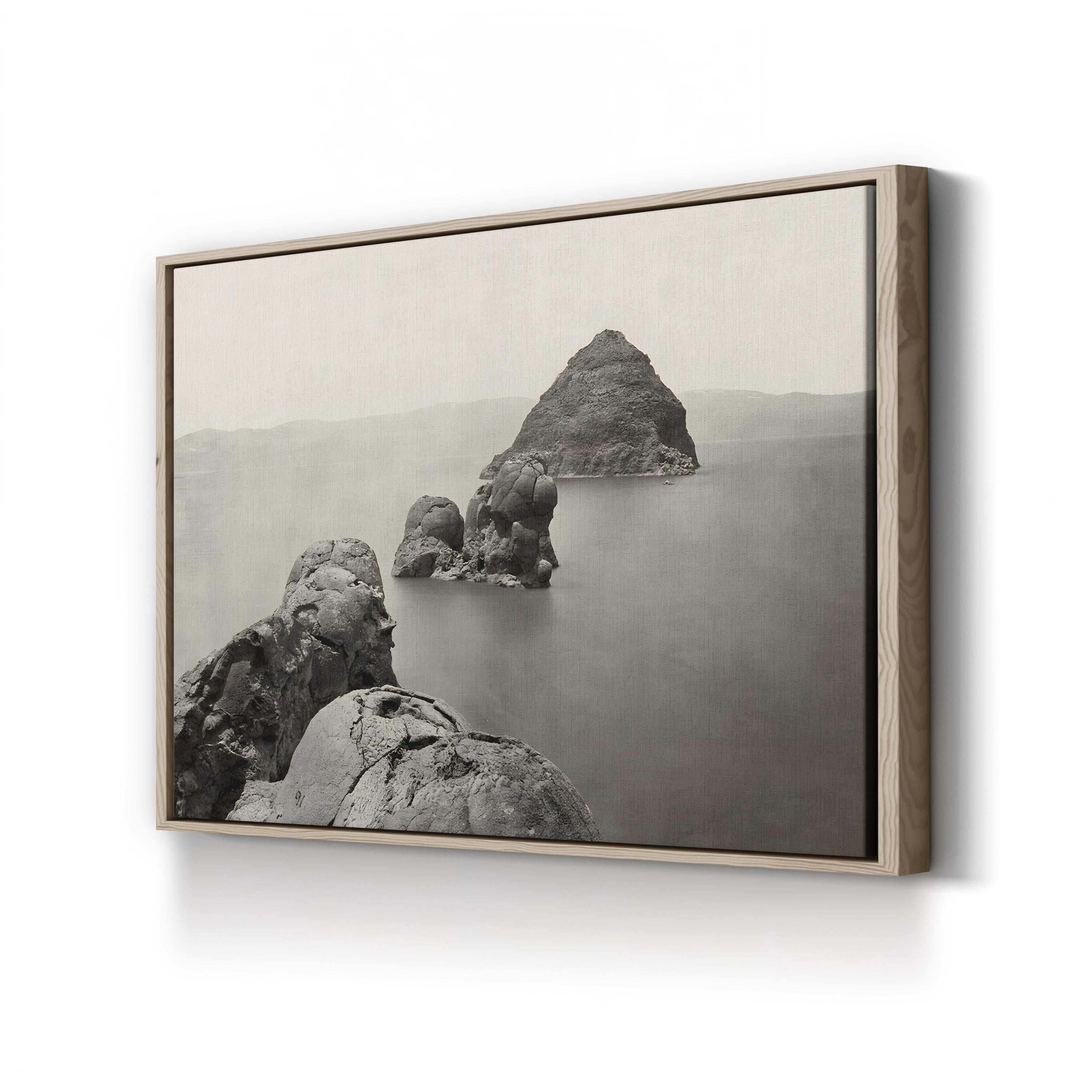 Nevada, Pyramid Lake Wall Art – Timothy O’Sullivan 1867 Black and White Landscape Photograph