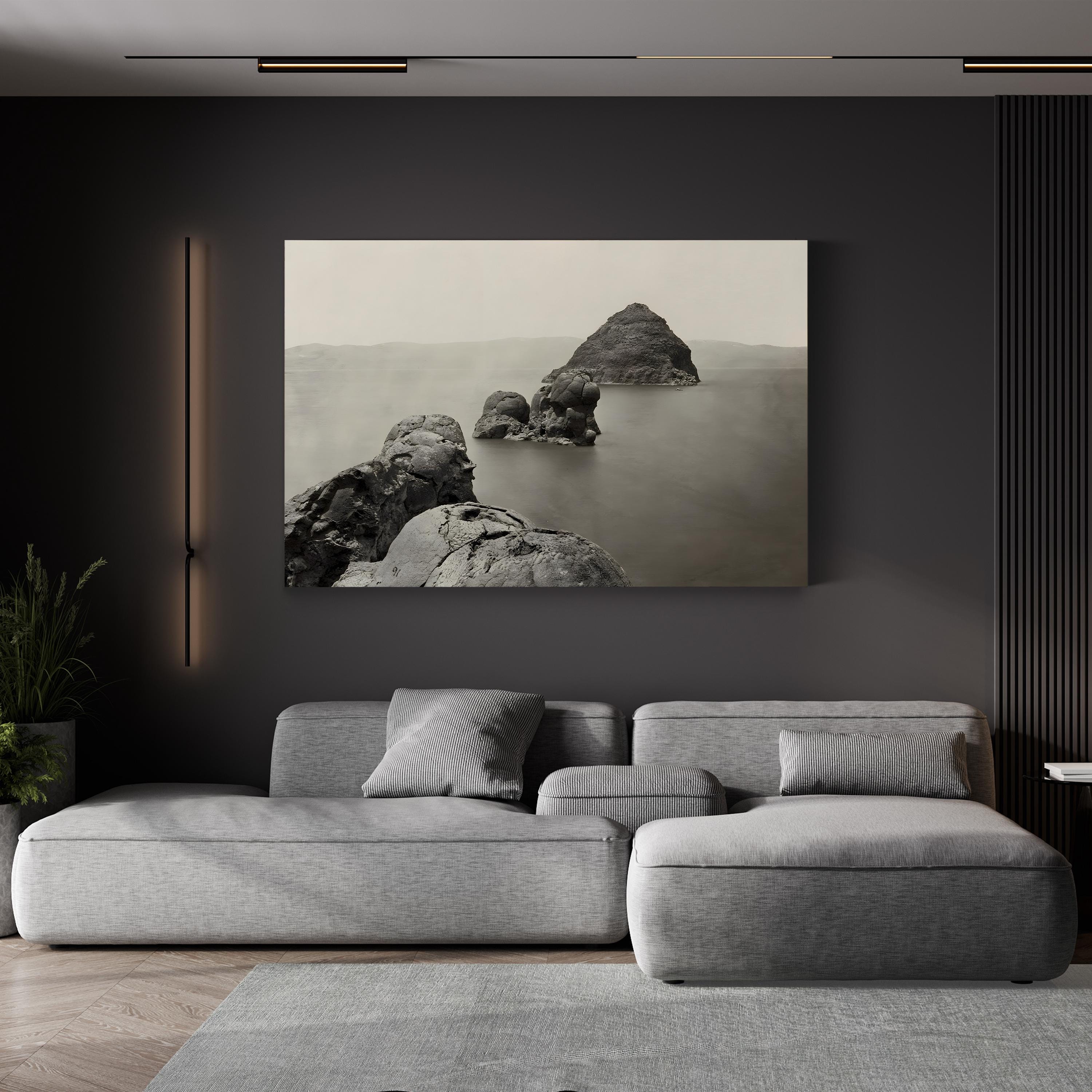 Nevada, Pyramid Lake Wall Art – Timothy O’Sullivan 1867 Black and White Landscape Photograph